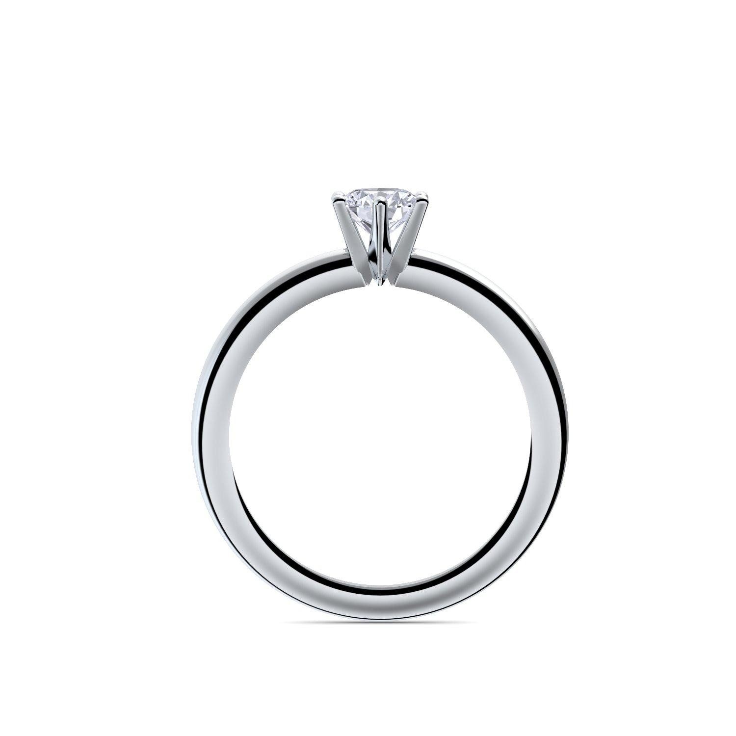 Amoonic Verlobungsring Damenring Silber 925 mit Zirkonia Silberring Geschenk Damen (inkl. Schmucketui)
