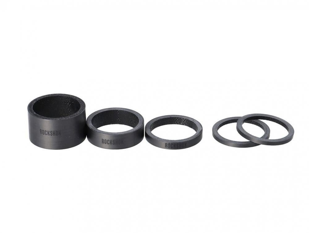 Fahrradlenker Rockshox Steuersatz Spacer-Set RS UD Carbon 2.5mm x 2, 5mm x 1, 10mm x