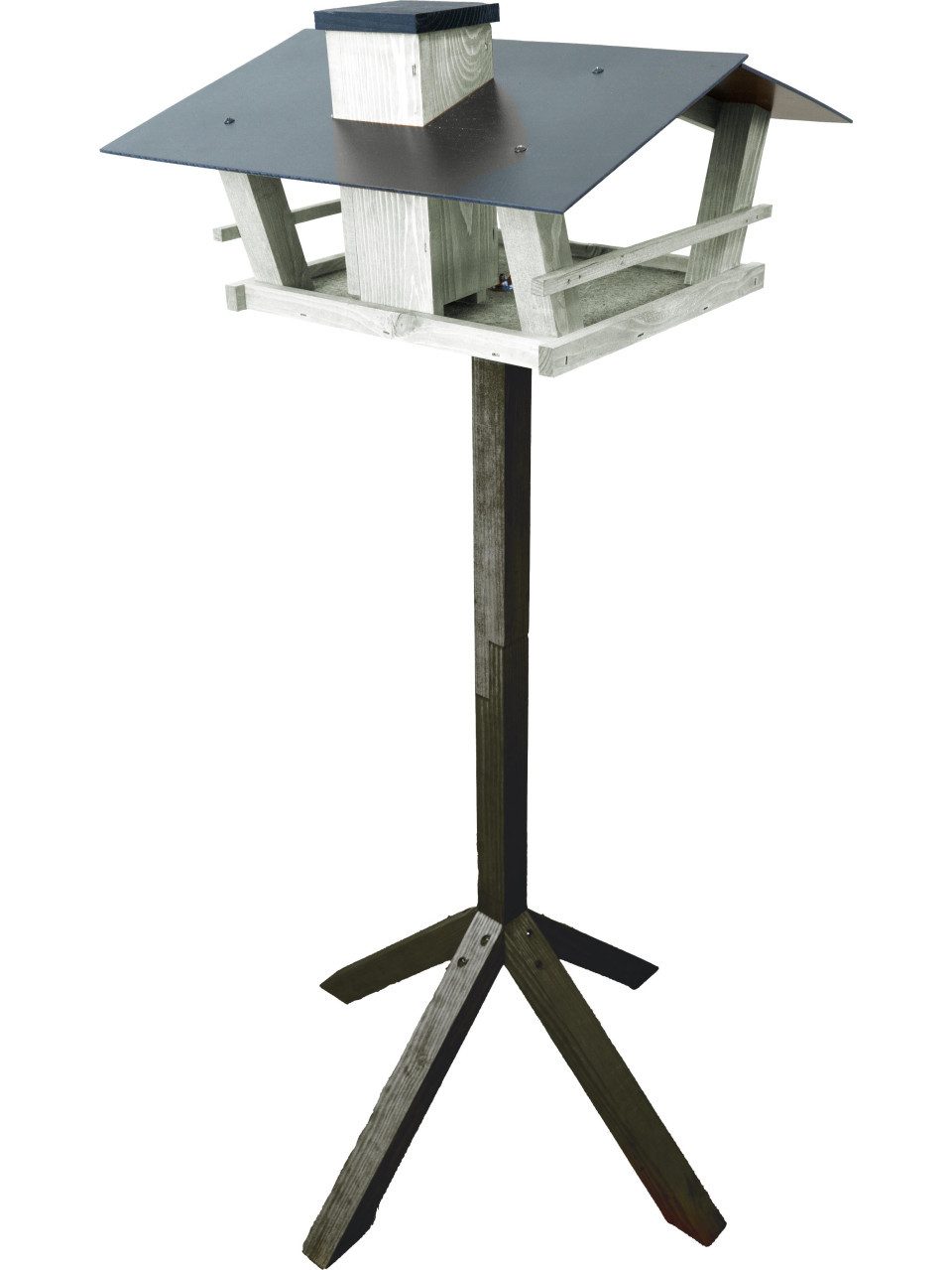 Conni Oberkircher´s Vogelhaus Vogelhaus Villa Emilia grau mit Ständer 39 x 19 x