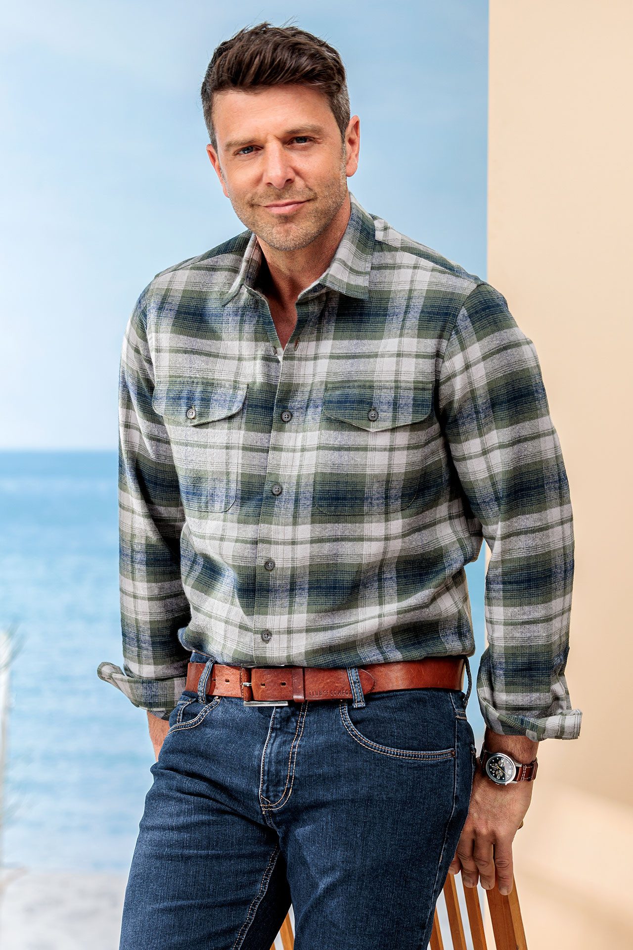 BASEFIELD Flanellhemd