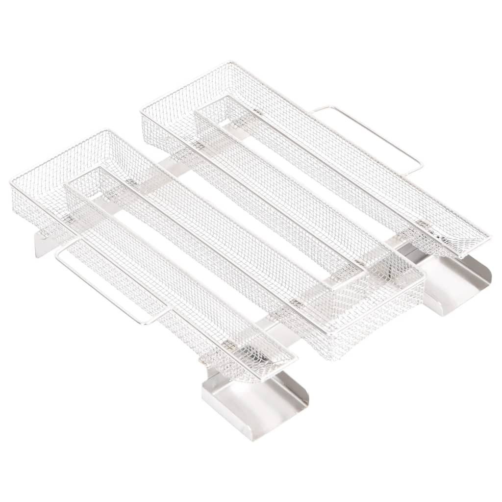 vidaXL Грильpieß Kaltrauchgenerator 4-Seitig 22,5 cm Edelstahl