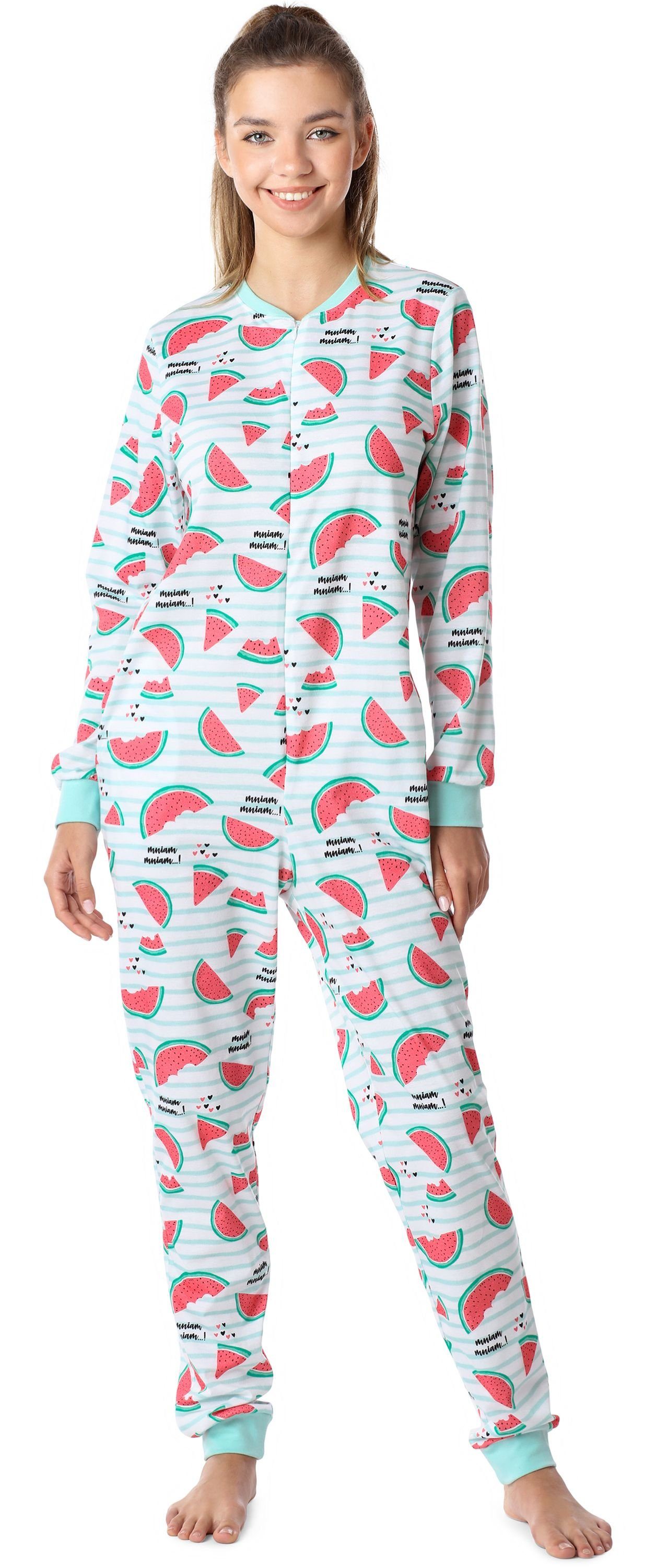 Merry Style Schlafanzug Mädchen Jugend Schlafanzug Schlafoverall MS10-235 Minze/Wassermelone