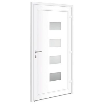 vidaXL Zimmertür Haustür Anthrazit 100x200 cm Aluminium und PVC Haus Eingangstür