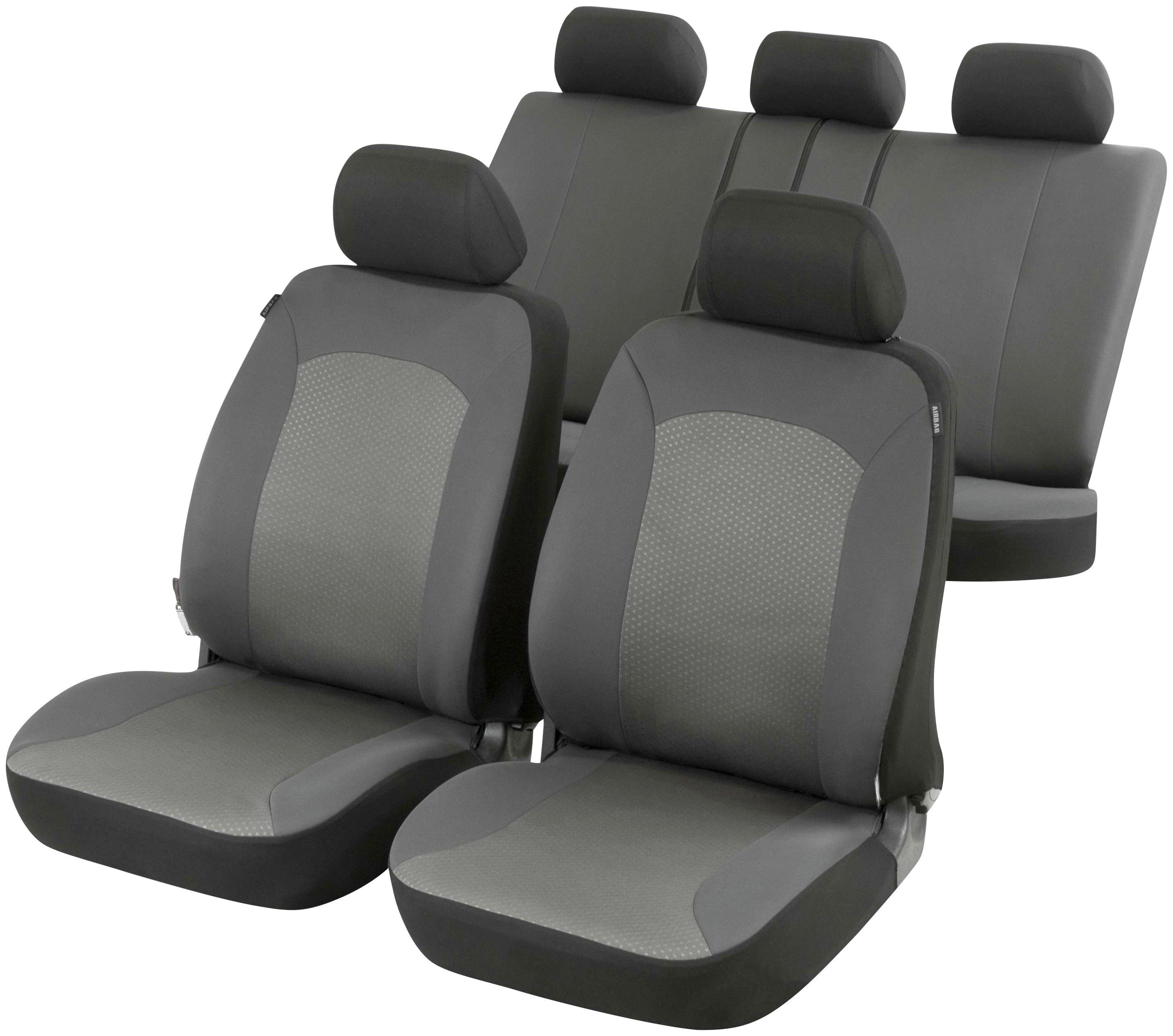 WALSER Autositzbezug ZIPP IT Premium Manhay, Set, mit Reißverschluss-System
