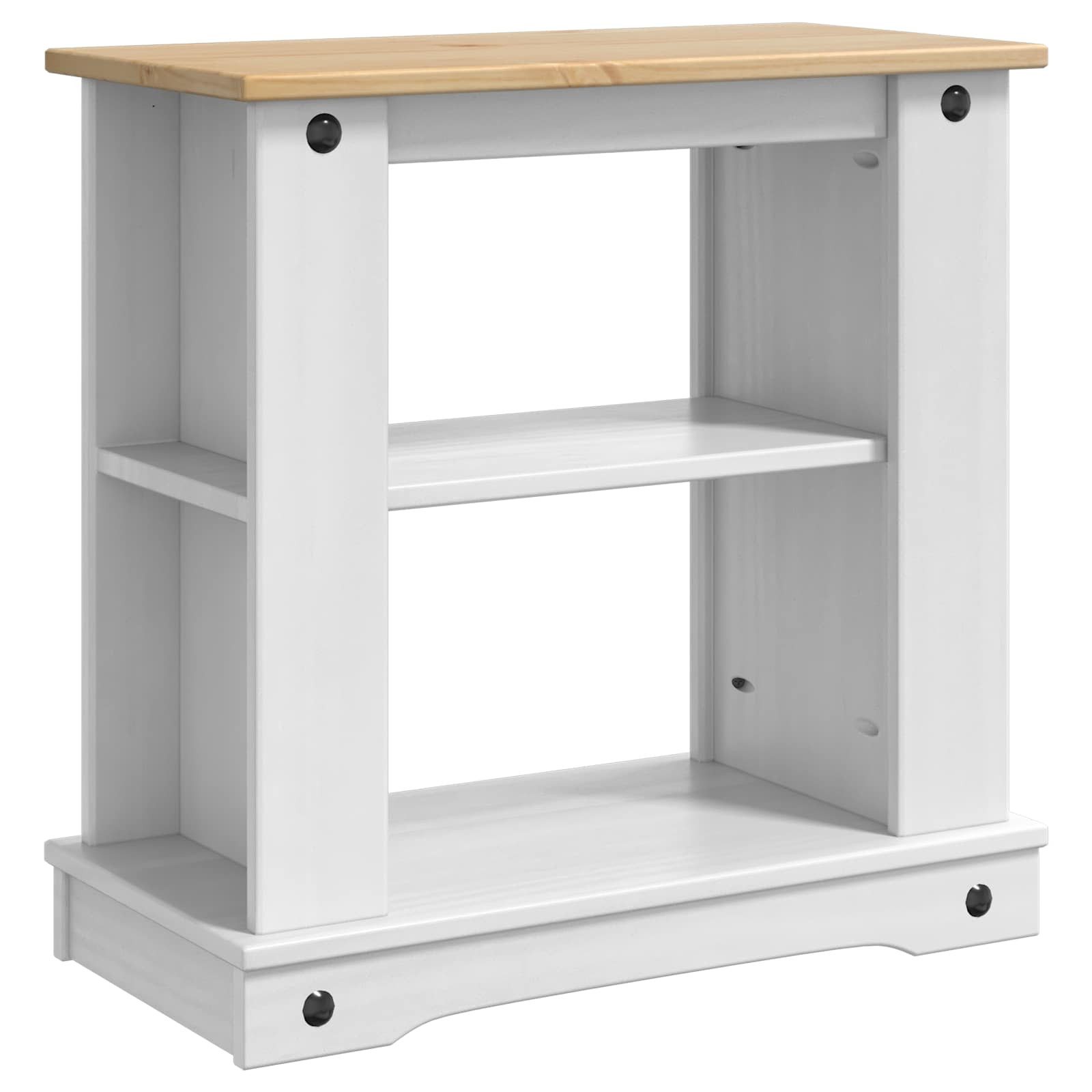 vidaXL Aquariumunterschrank Aquariumständer CORONA Weiß und Braun 60 x 30 x 60 cm 150 kg (1-St) – Bild 5 von 5