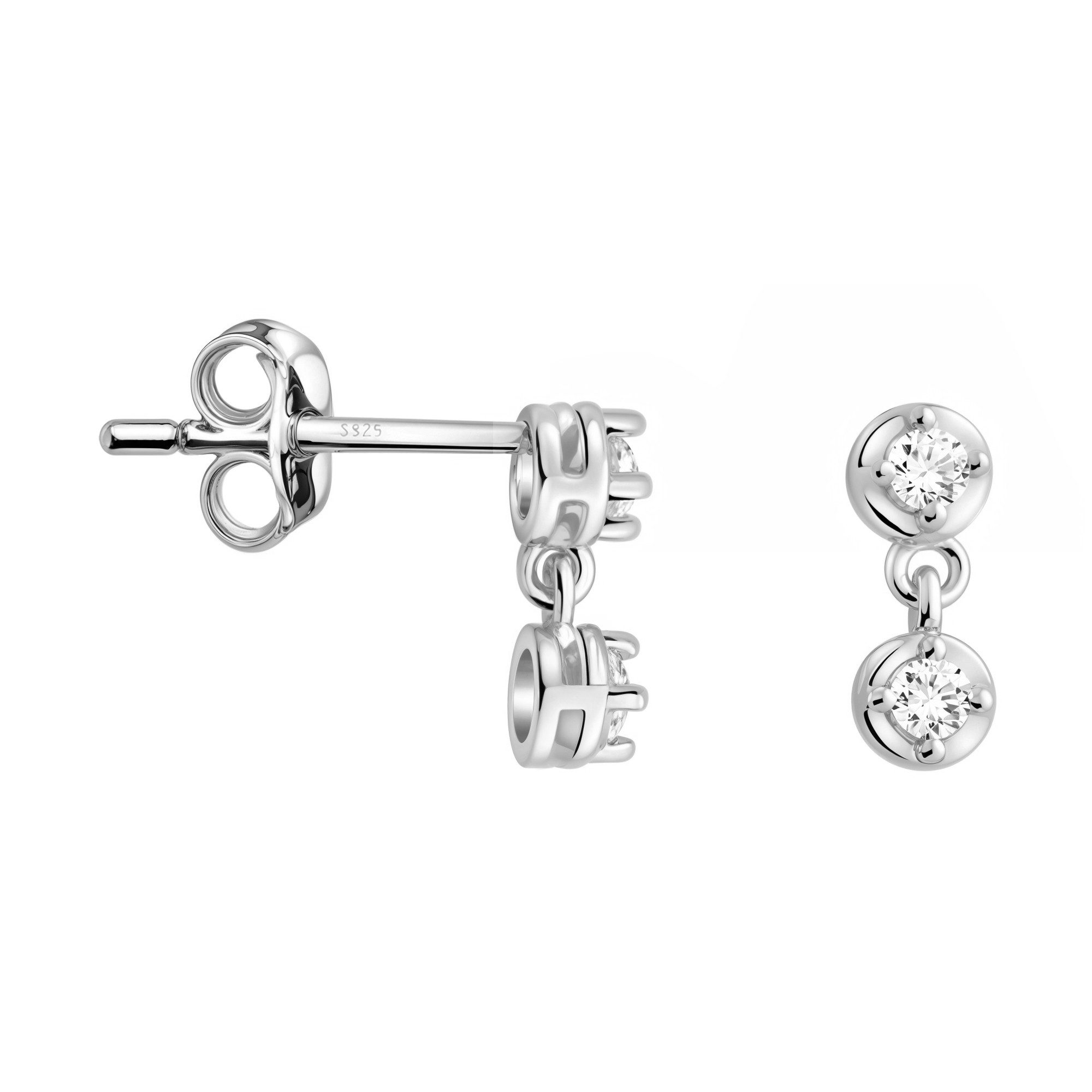Sofia Milani Paar Ohrstecker Zirkonia, 925 Silber Damen Schmuck - E1550 günstig online kaufen