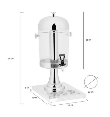 joycraft Getränkespender joycraft GS-081 Getränkespender mit Kühl-/Wärmeeinsatz 8L Edelstahl