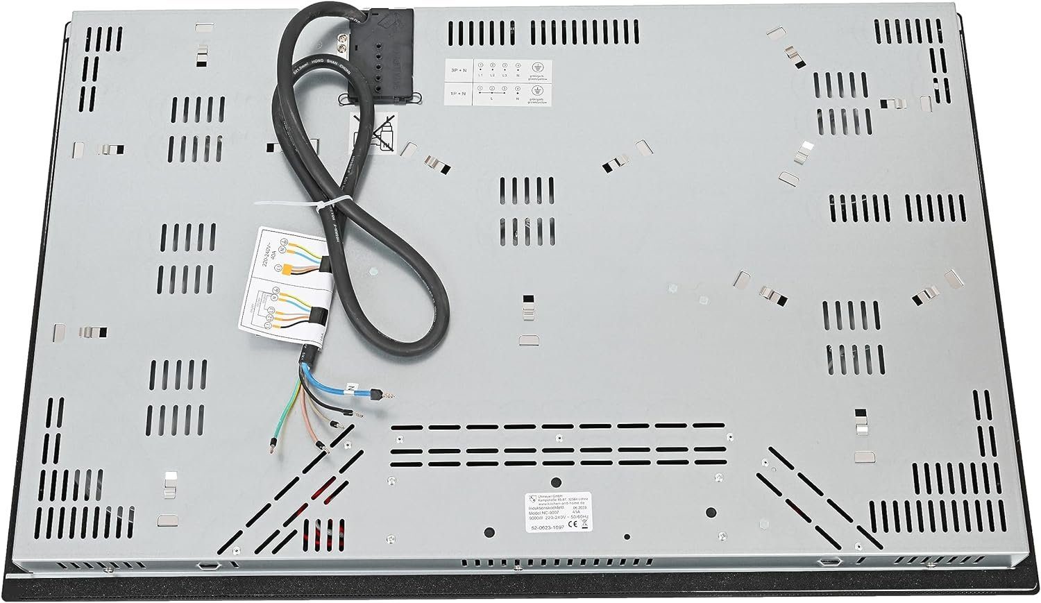 K&H Elektro-Kochfeld K&H 5 Zonen Glaskeramikkochfeld 80cm Elektro Autark Eigebaut NC-9007, Einbaufähig und Autark – Bild 5 von 5
