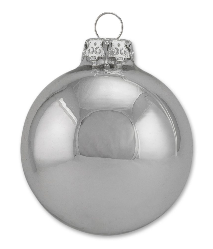 Thüringer Glasdesign Weihnachtsbaumkugel Glaskugeln Christbaumkugel Sortiment Uni - 30-teilig - Made in Germany (30 St), aus Glas