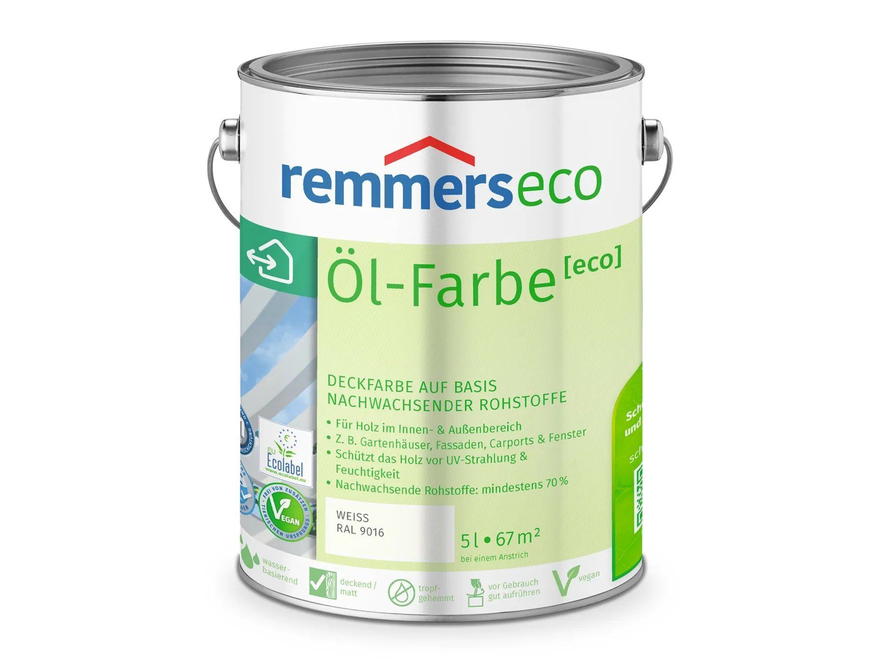 [Im Angebot zum niedrigsten Online-Preis] Remmers Holzöl [eco] weiß Öl-Farbe 9016) (RAL