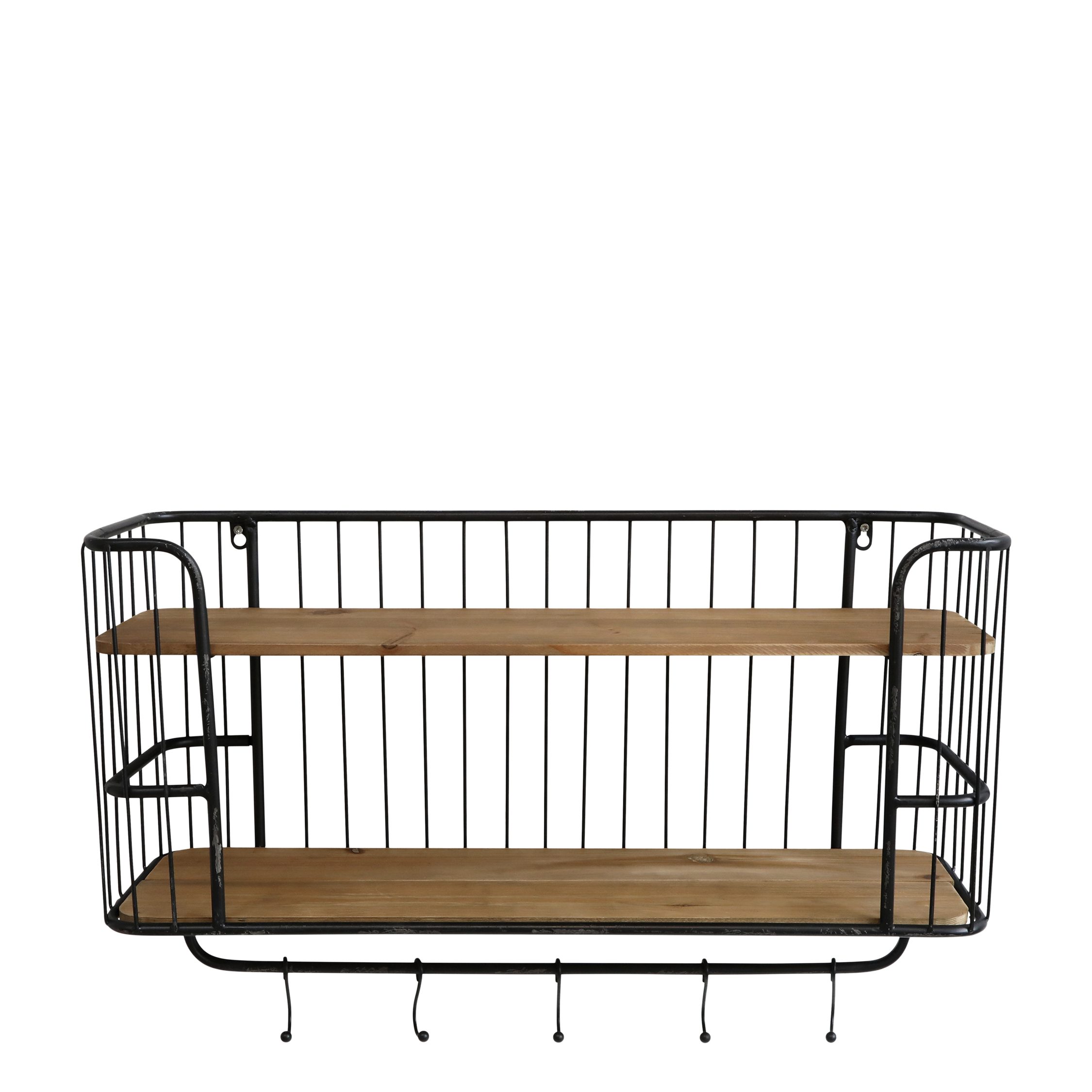 Annimuck Wandregal Chic Antique Regal mit 5 Haken H50/L79/B22 cm antique sc günstig online kaufen