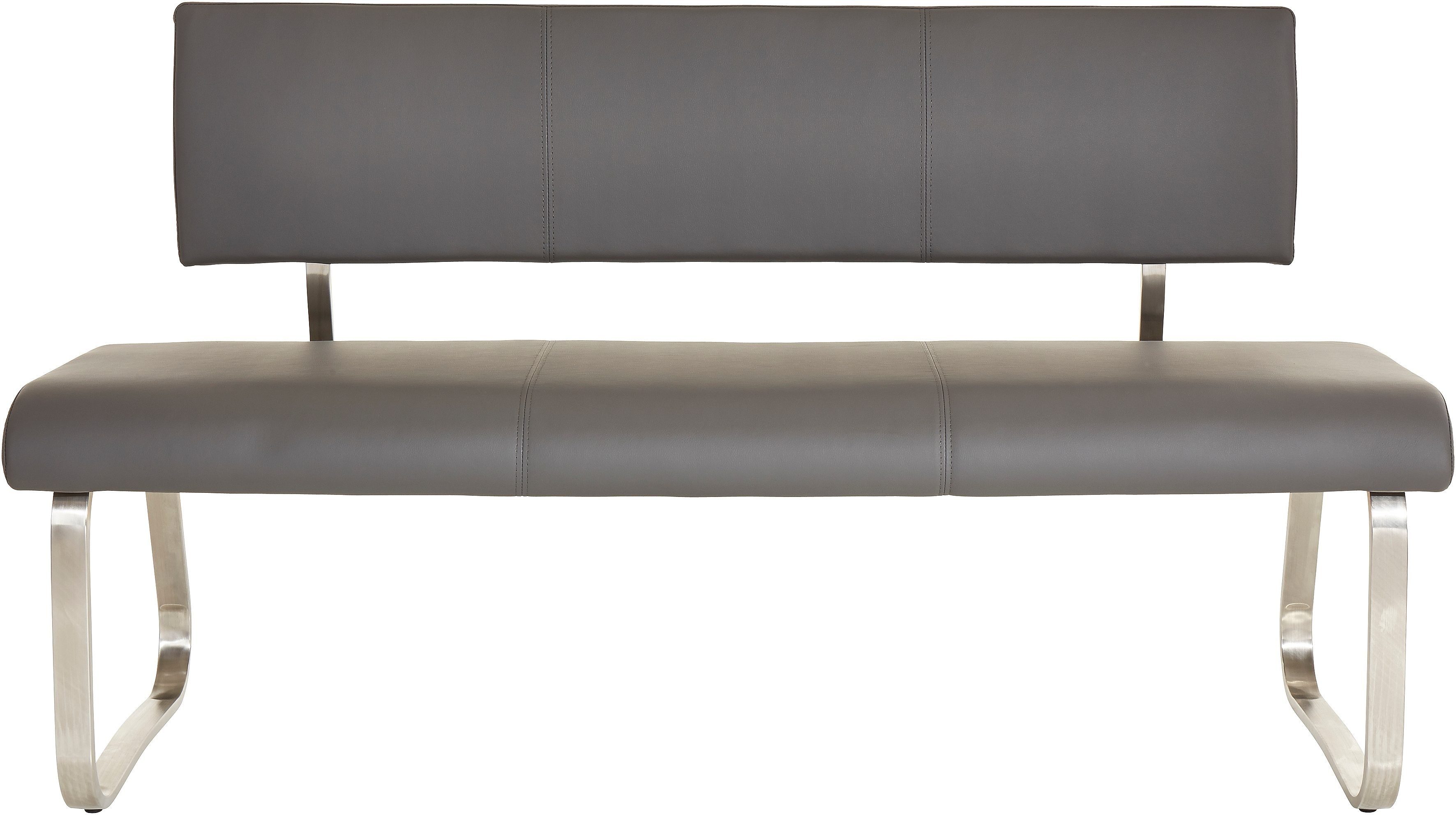 MCA furniture Polsterbank 280 bis kg, grau Arco Kunstleder, | Breiten (1-St), in verschiedenen belastbar grau