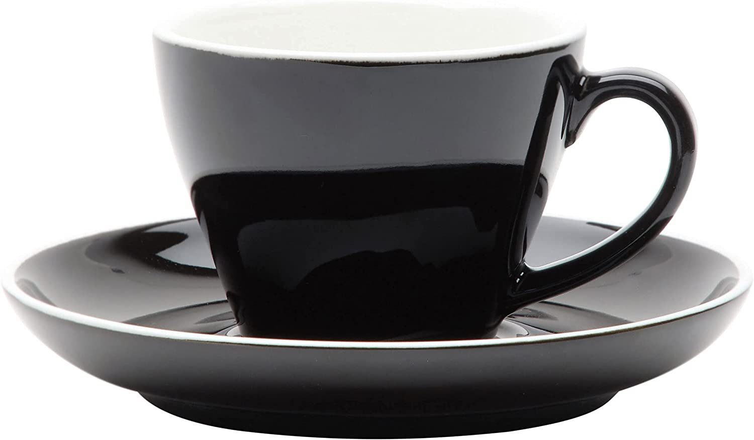 Espressodoppio-Tassen 12-teiliges Spirit Schwarz, Gastro Espressotasse Set, - 180 Set Italia, 12-teiliges ml Porzellan, ml, Serie 180