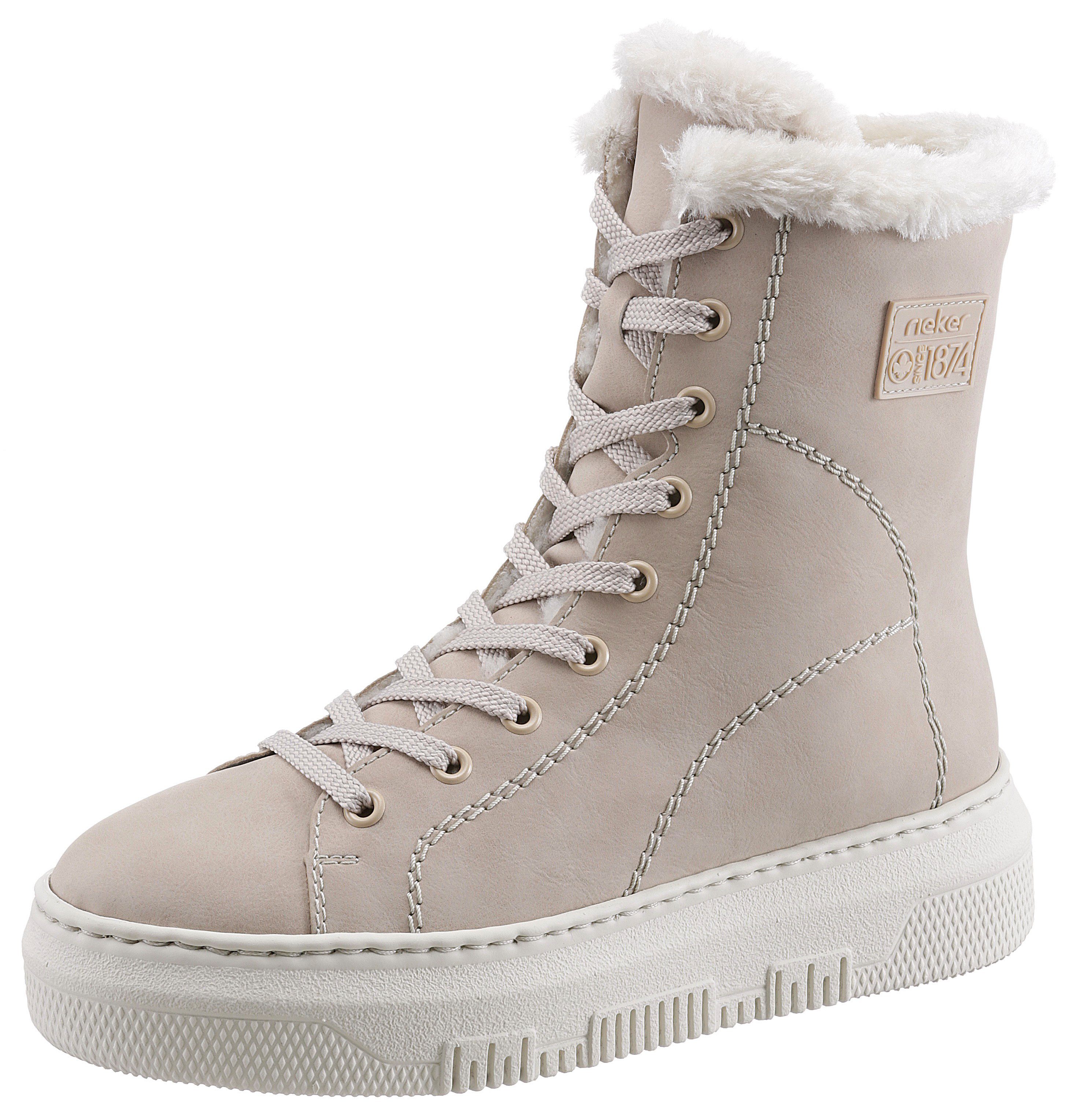 Rieker Winterboots mit Label und Ziersteppung