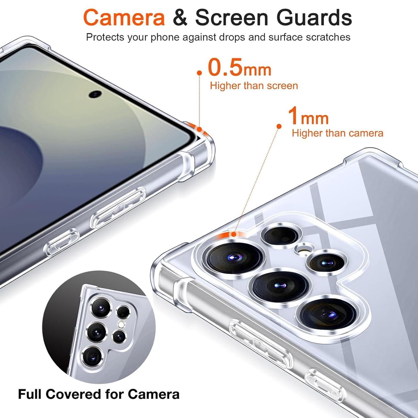 CoolGadget Handyhülle Anti Shock Rugged Case für Samsung Galaxy S25 Ultra 6,9 Zoll, Slim Cover mit Kantenschutz Schutzhülle für Samsung S25 Ultra Hülle – Bild 2 von 5