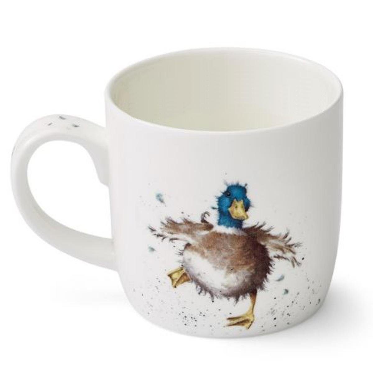 Wrendale Becher Wrendale Designs Porzellan-Becher Watschel-Ente, ca. 310 ml, Porzellan
