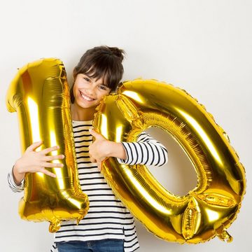 Goods+Gadgets Folienballon Helium-Luftballon, XXL 80cm Party & Geburtstag-Dekoration