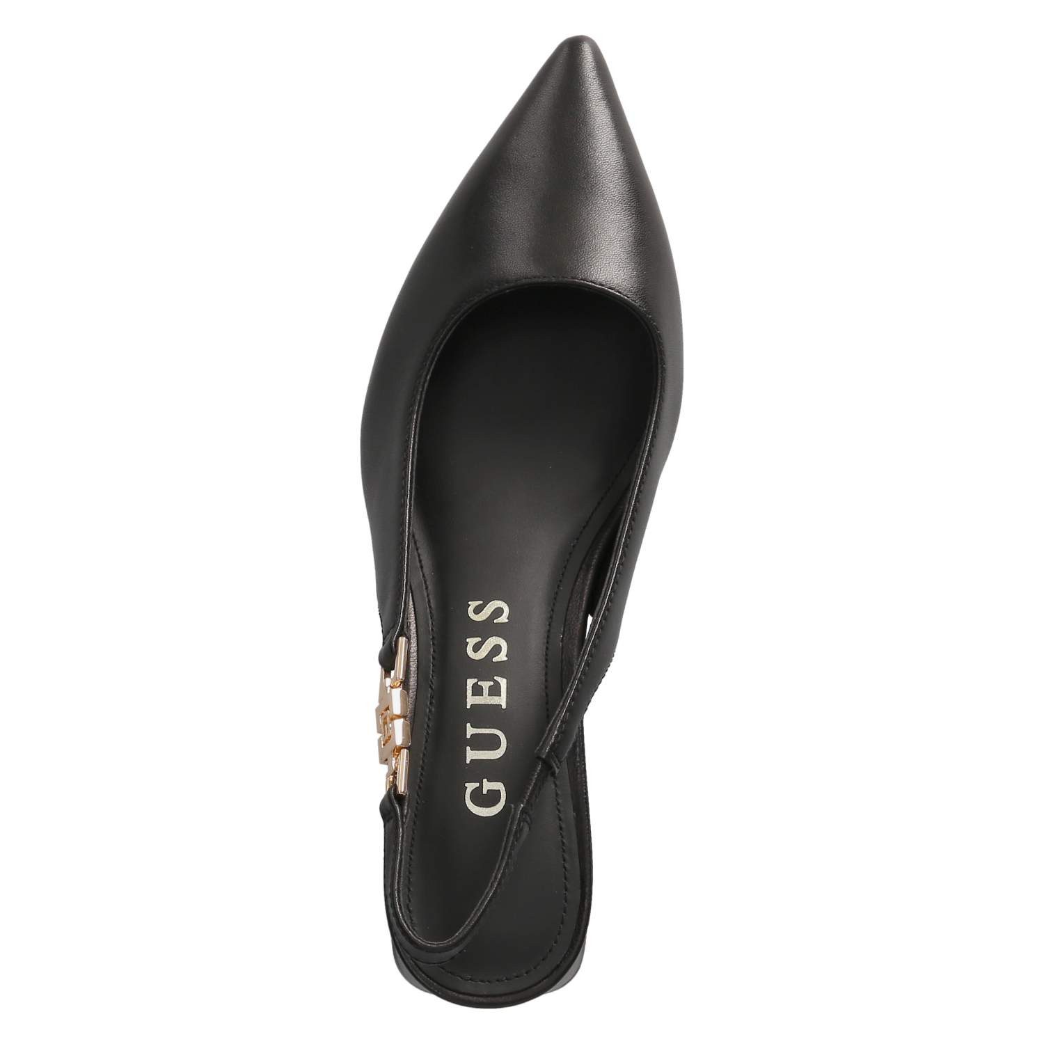 Guess Guess FLPZA3LEA05BLACK Damen Glattleder schwarz Slingpumps