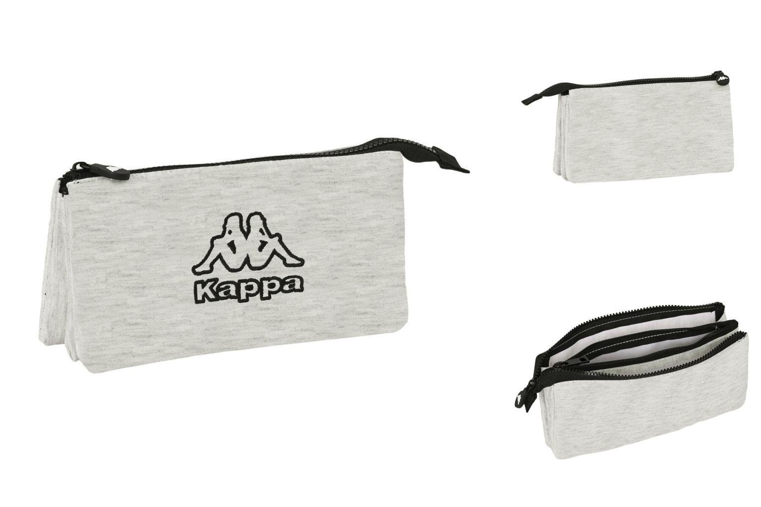 Kappa Federtasche Kappa Dreifaches Mehrzweck-Etui Grey knit Grau 22 x 12 x 3 cm