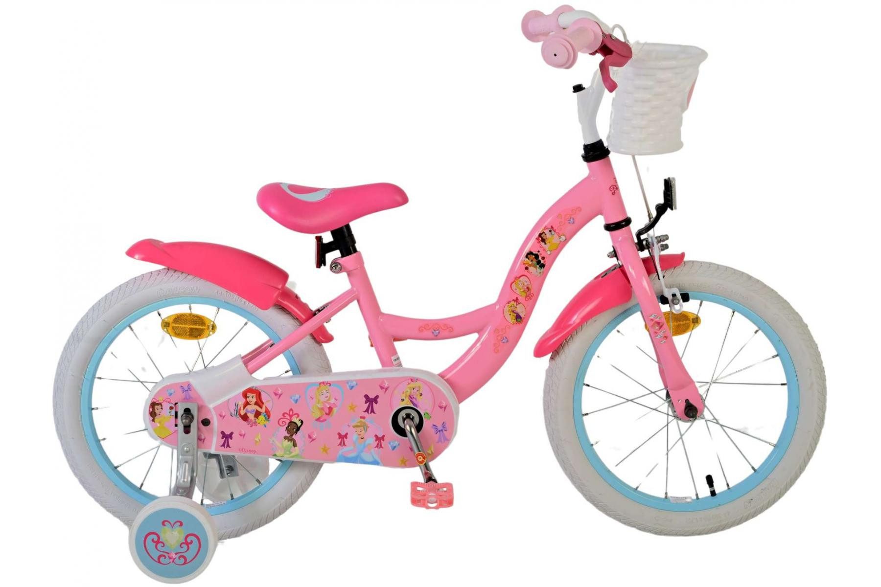 Kinderfahrrad Volare Disney Princess Kinderfahrrad für Mädchen - 16 Zoll in Rosa