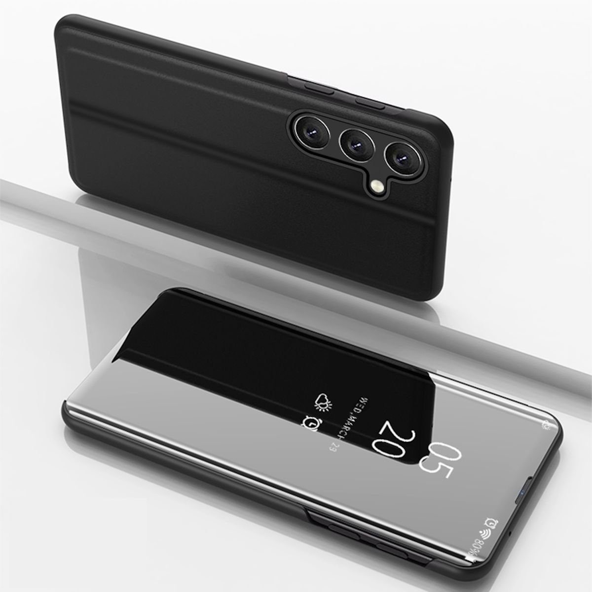 Handyhülle Für Samsung Galaxy A35 View Spiegel Smart Cover Wake UP Funktion Hülle