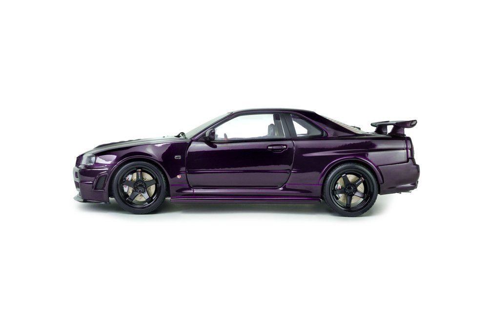 Solido Modellauto Nissan Skyline R34 GT-R Z Tune 1999 lila, Maßstab 1:18