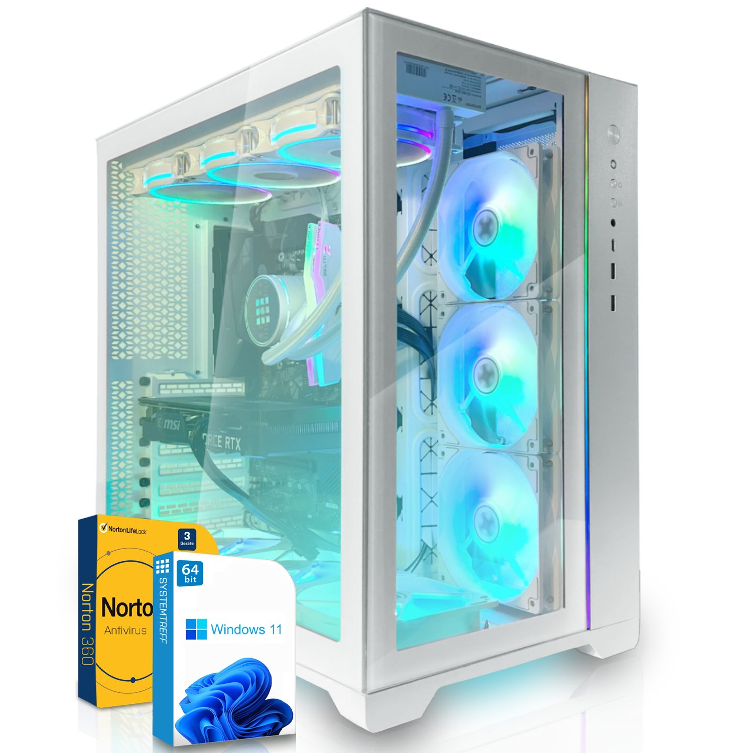 SYSTEMTREFF Gaming-PC (AMD Ryzen 9 7950X, GeForce RTX 4080, 32 GB RAM, 2000  GB SSD, Luftkühlung, Windows 11, WLAN)