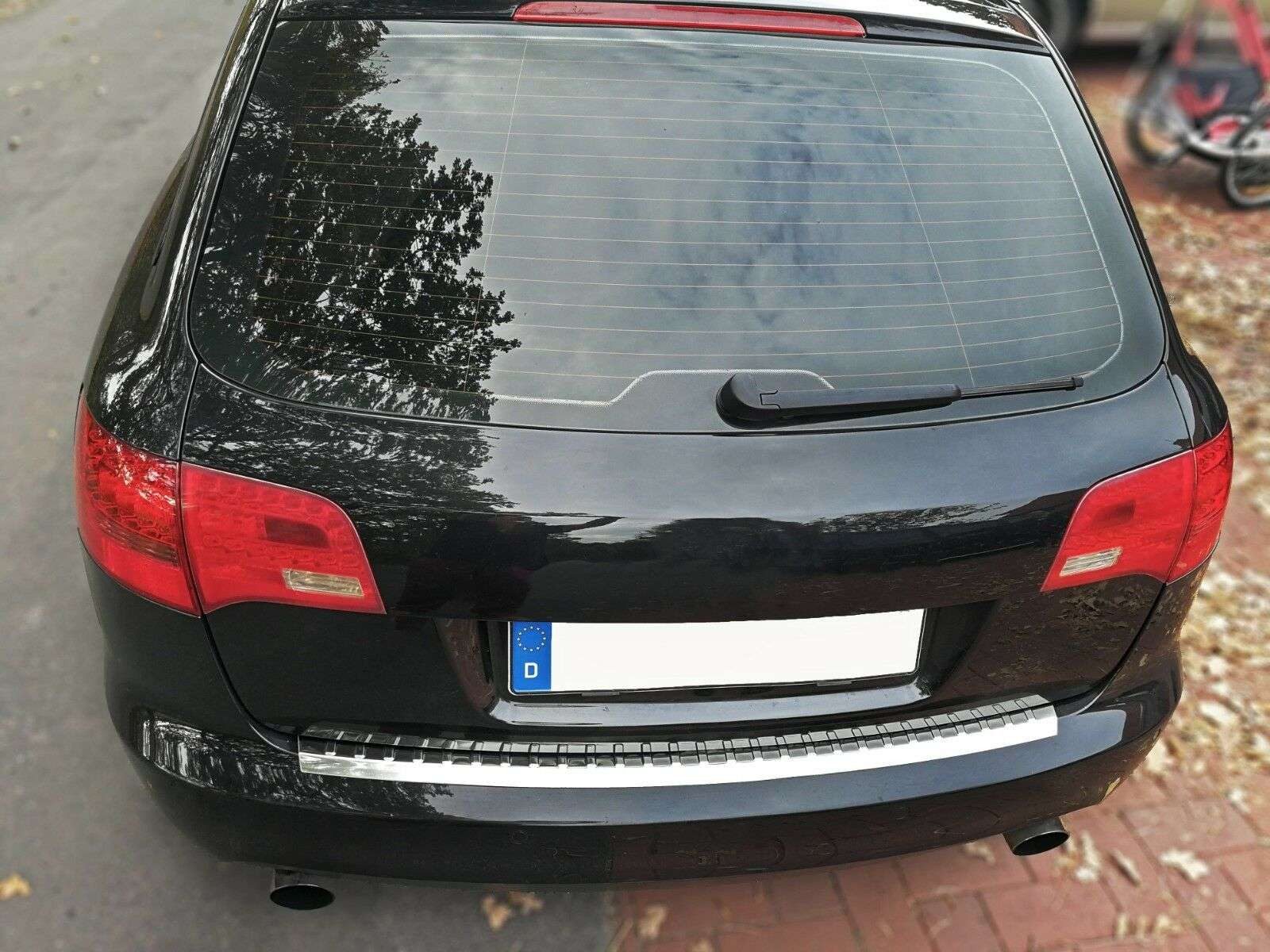 RECAMBO Ladekantenschutz für AUDI A6 C6 4F AVANT 2005-2008 Stoßstangenschutz, V2A rostfrei, Exklusive Optik, praktischer Schutz & perfekte Passform