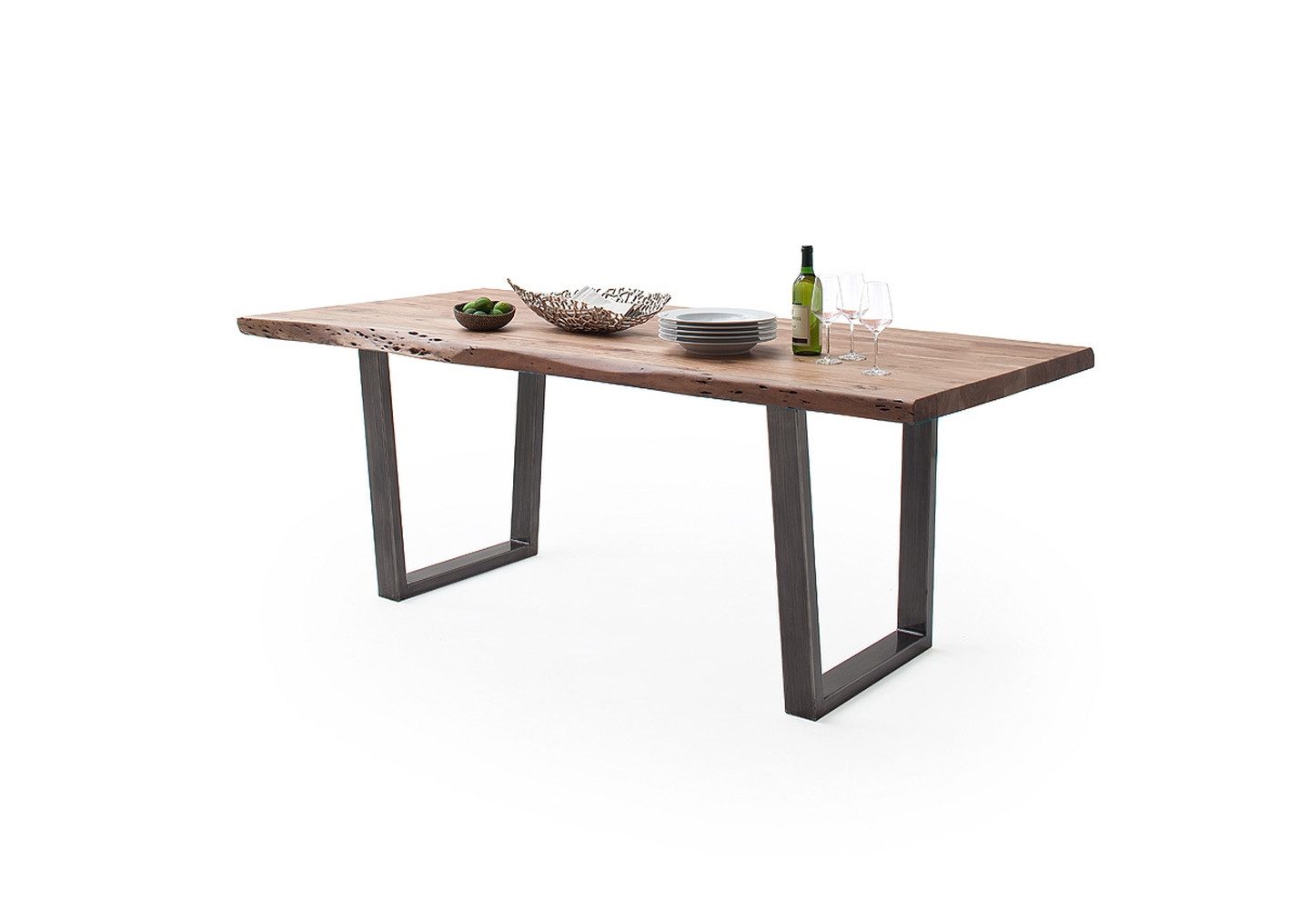 freiraum Baumkantentisch Calabria, in Akazie natur / antik - 200x79,5x100 (BxHxT)