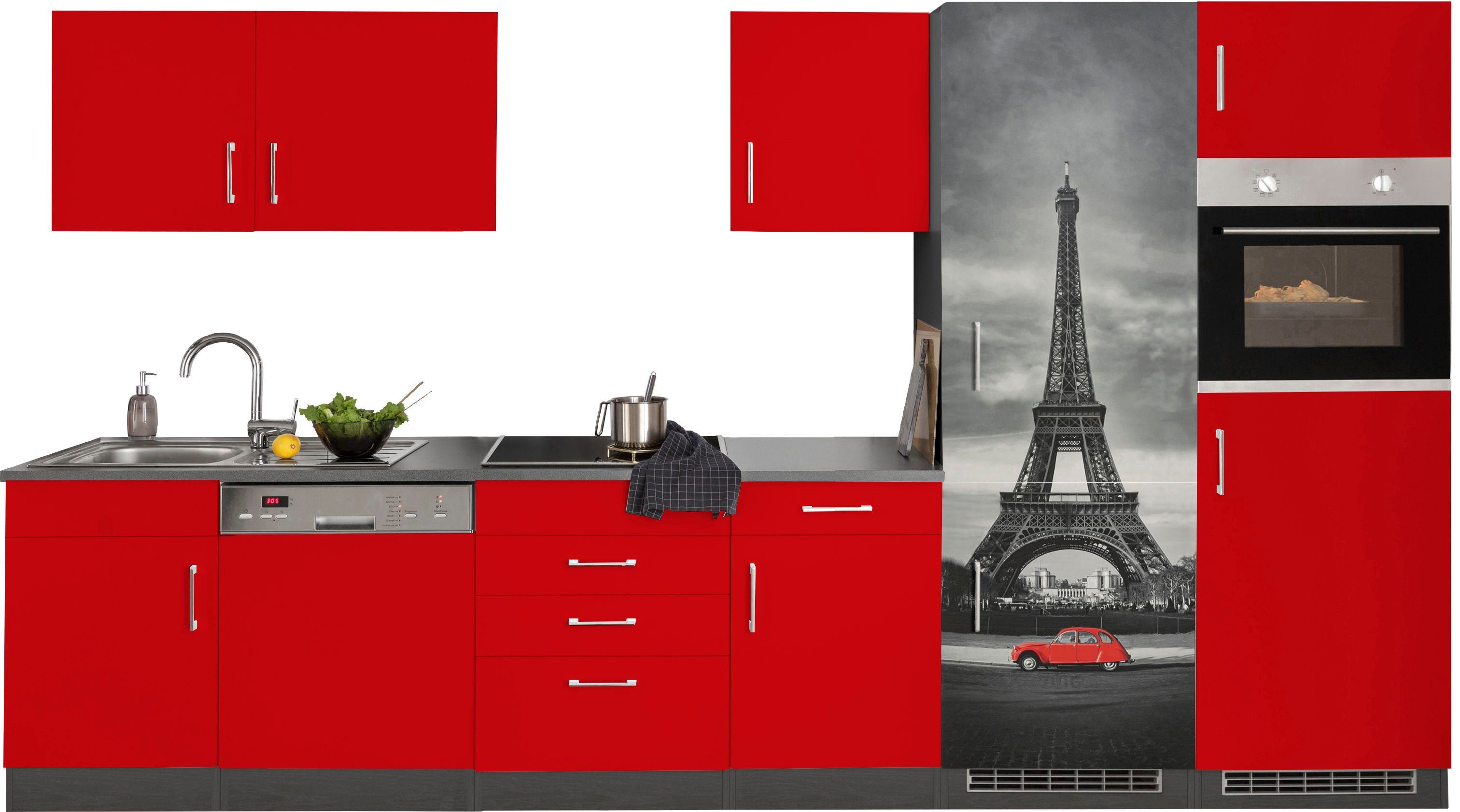 Front: rot | Korpus: grafit