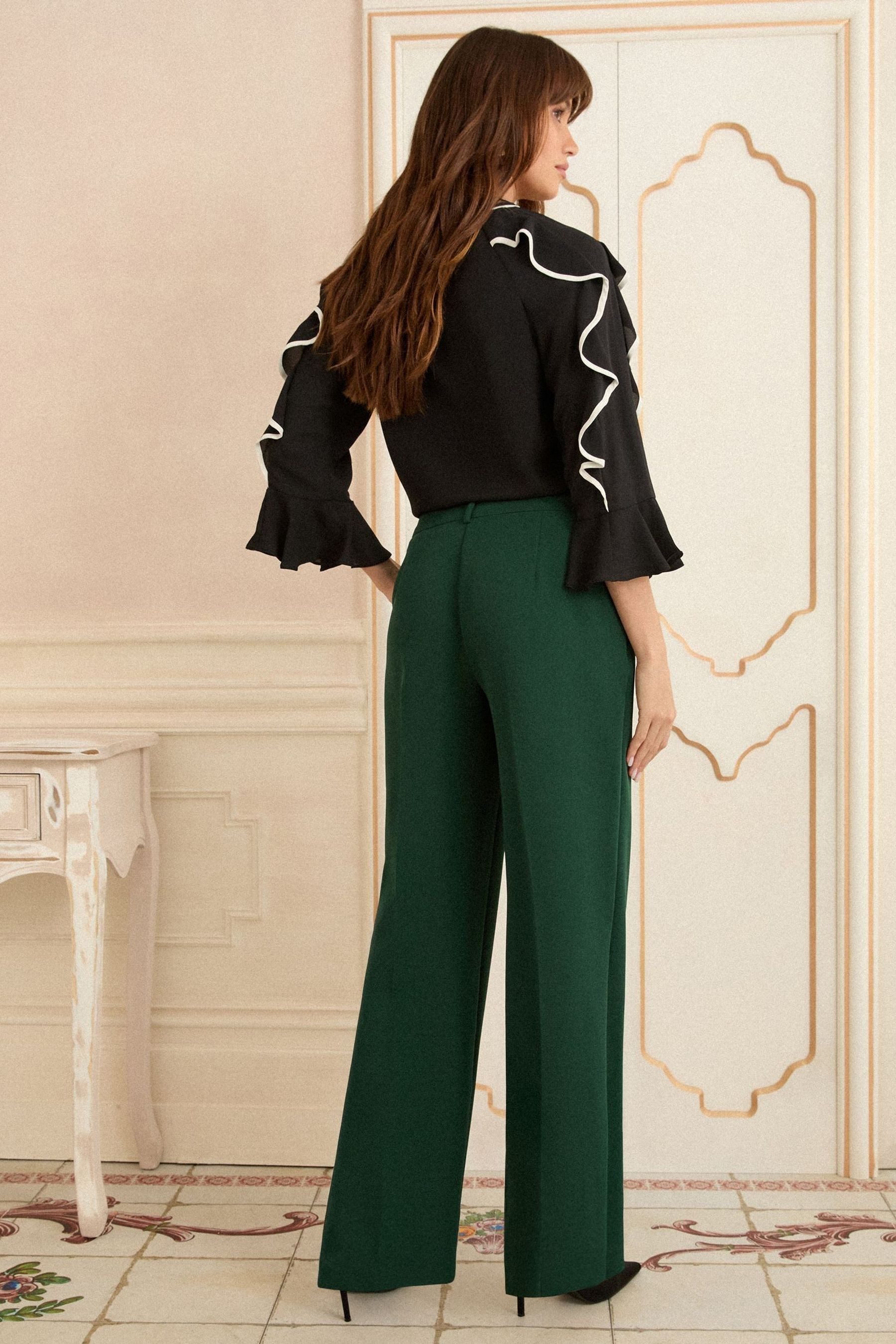 Love & Roses Palazzohose Love & Roses Hose mit weitem Bein, Kurzgröße (1-tl günstig online kaufen