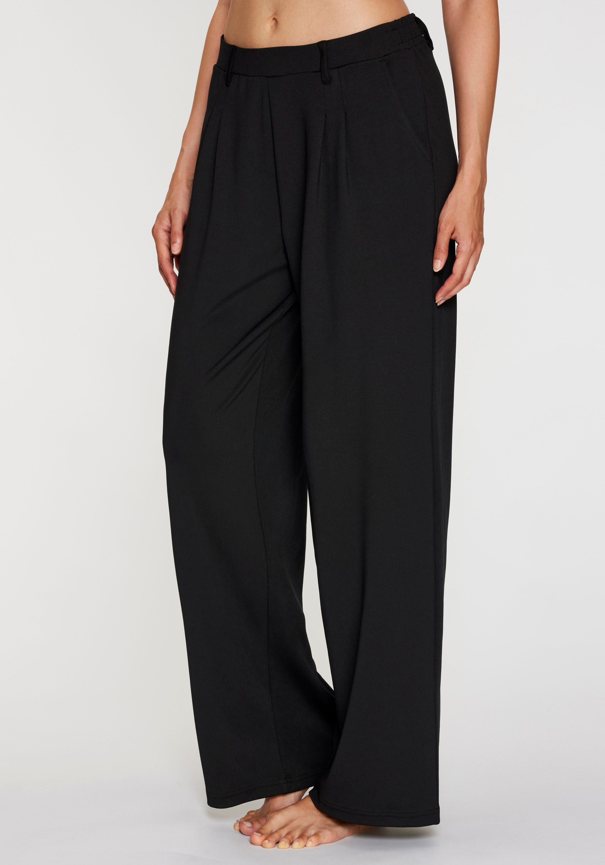 H.I.S Palazzohose mit weitem Bein und kleinen Falten am Bündchen, Loungewear