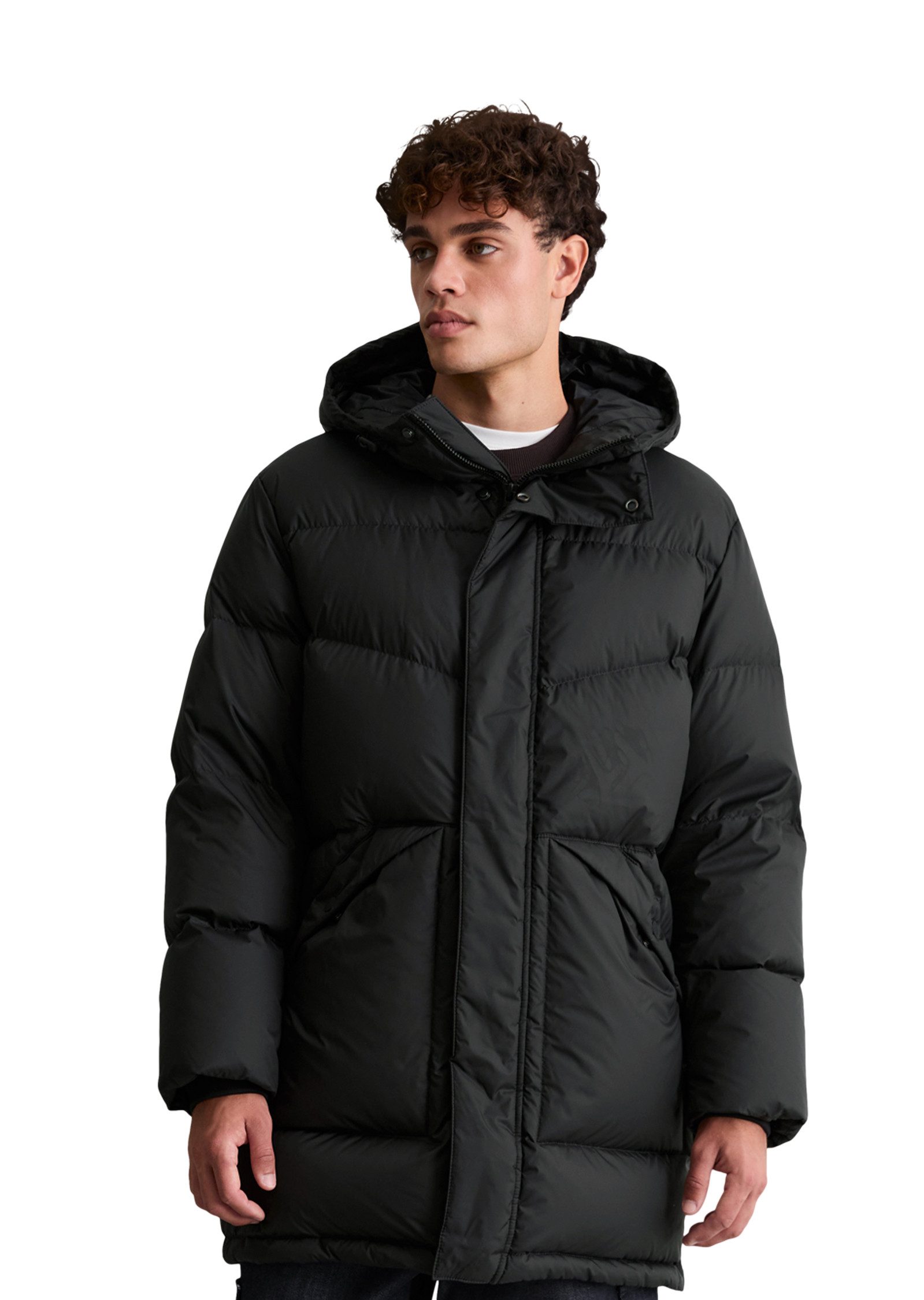 Marc O'Polo DENIM Daunenmantel mit Windstopperbündchen