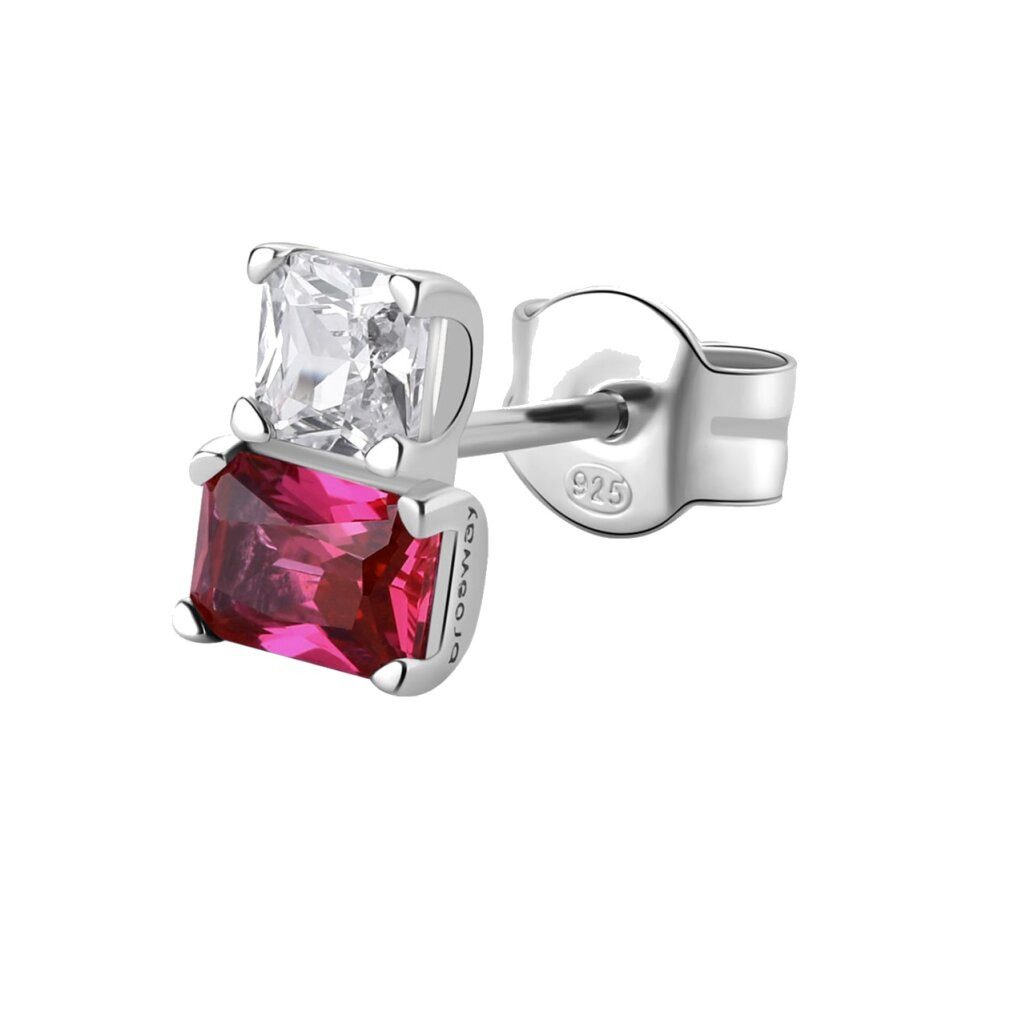 Brosway Ohrring-Set Eleganter silberner Einzelohrring mit Zirkonen Fancy FPR07