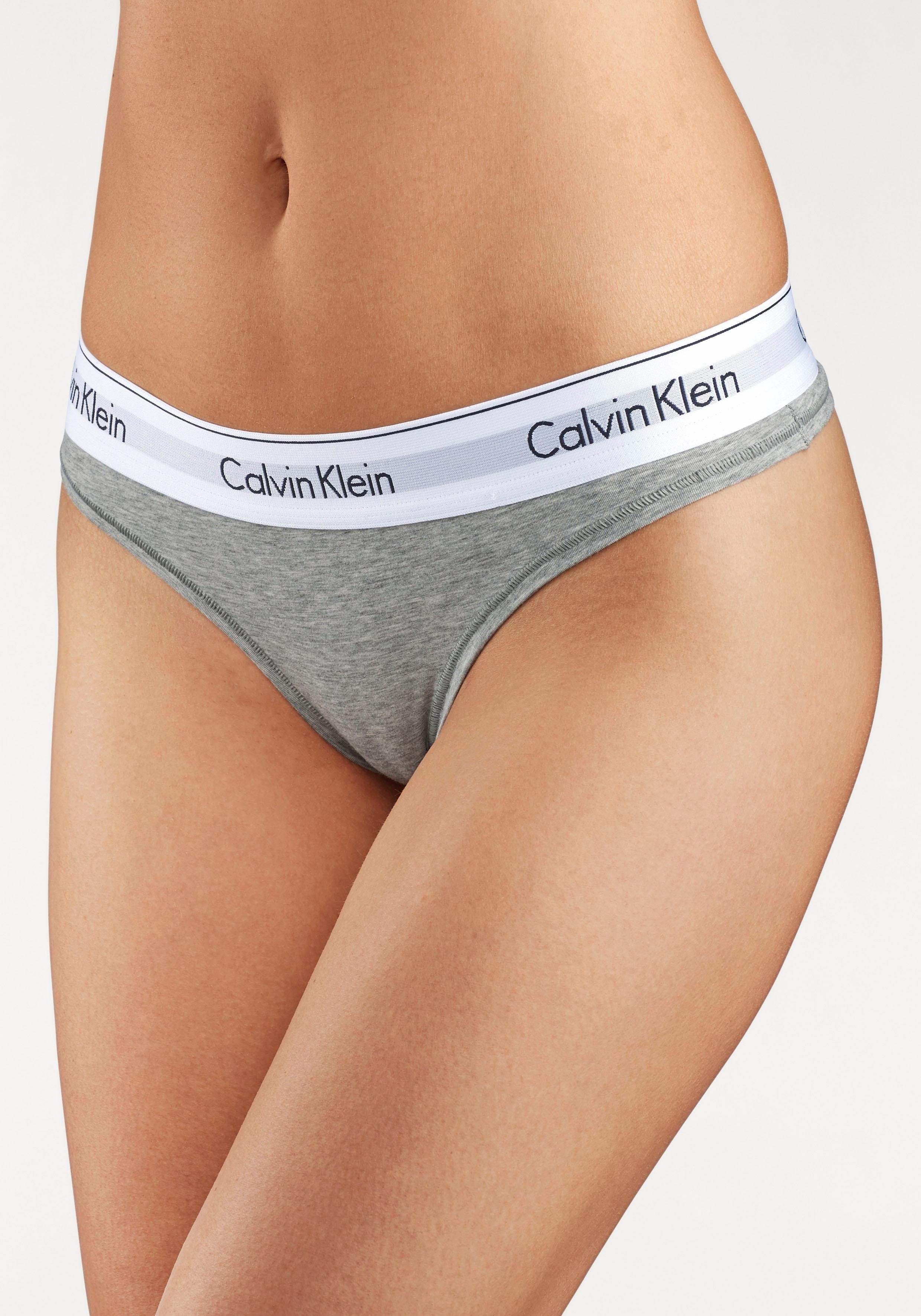 Calvin Klein Underwear String MODERN COTTON mit breitem Bündchen