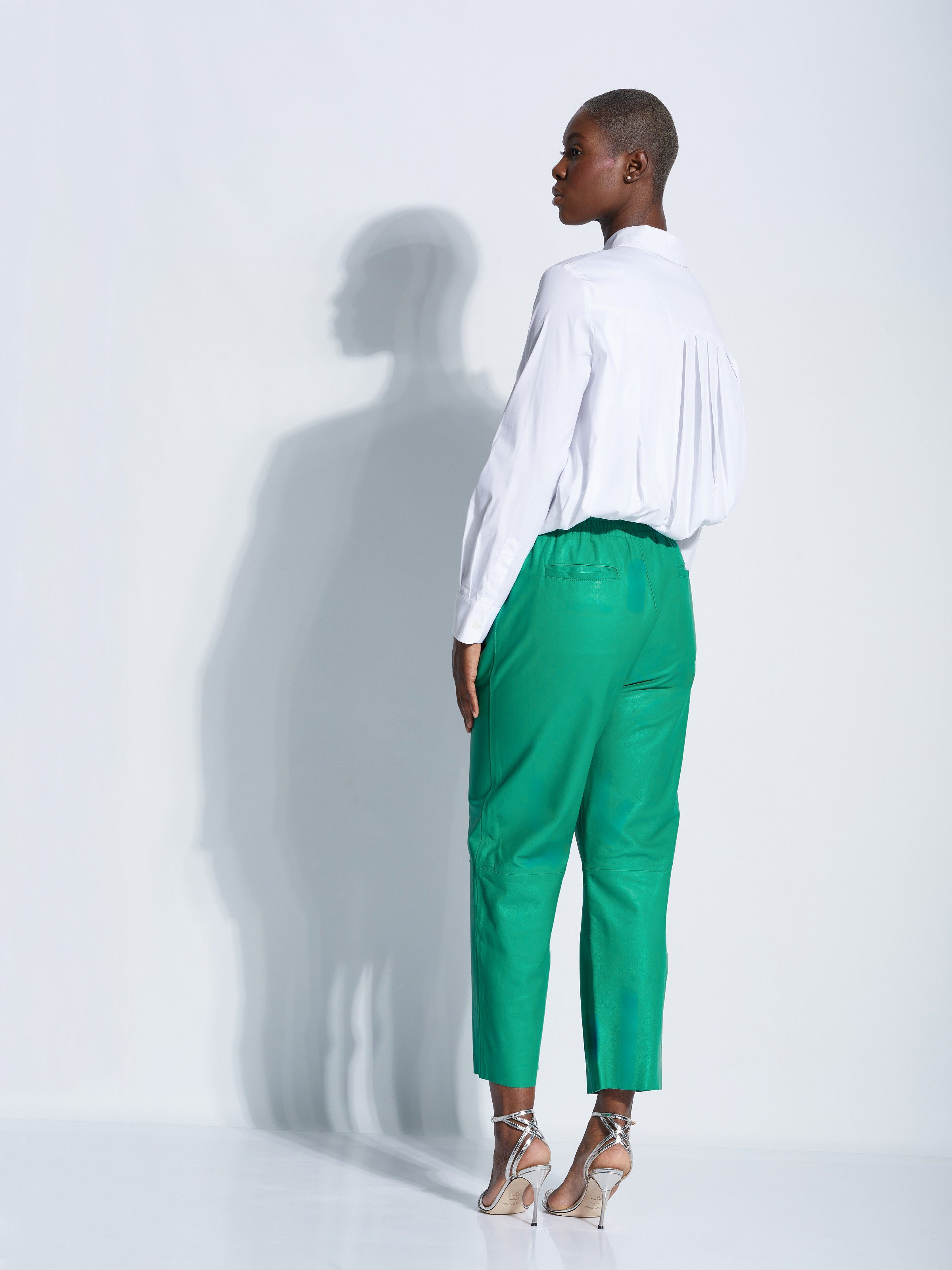 PINKO Lederimitathose