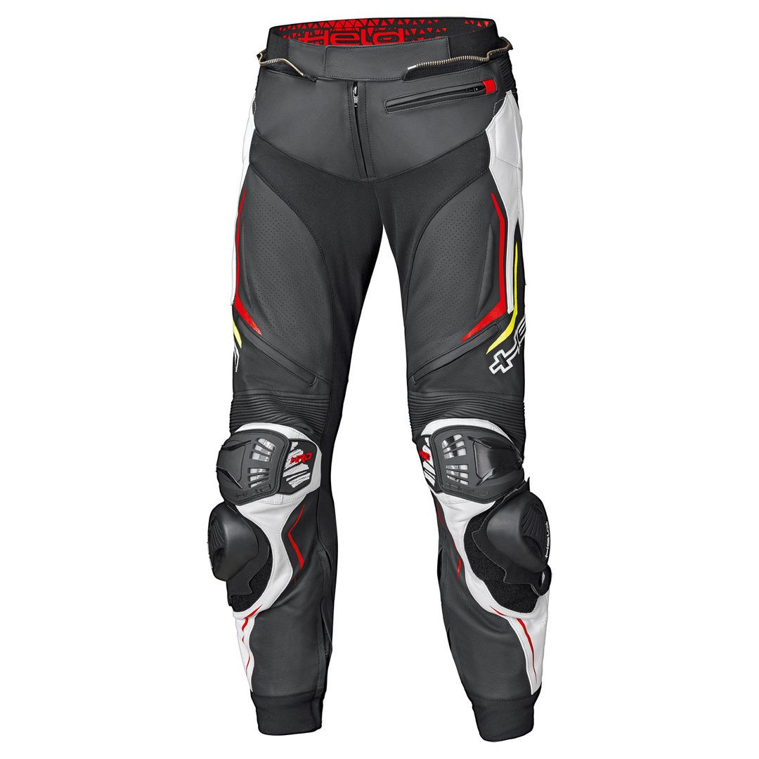 Held Biker Fashion Motorradhose Grind II Motorrad Lederhose Knieprotektoren enthalten,Knieschleifer enthalten