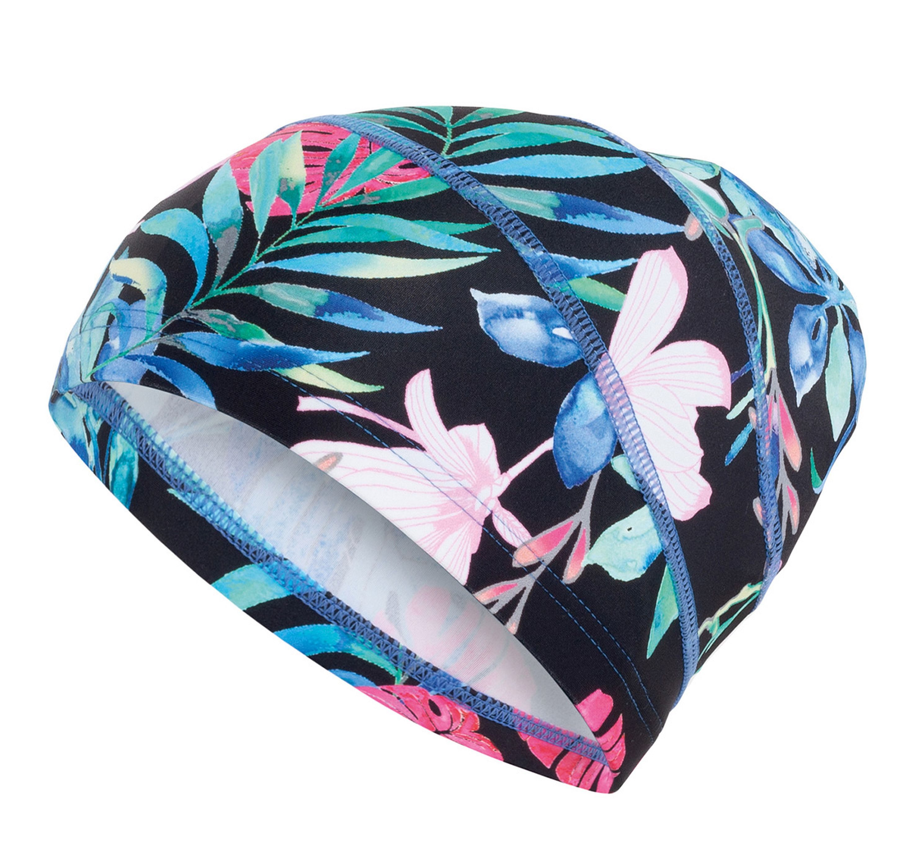 Fashy Badekappe Fashy - Badehaube Sportive Stoffbadehaube Bunt 3280-67 Badekappe Damen