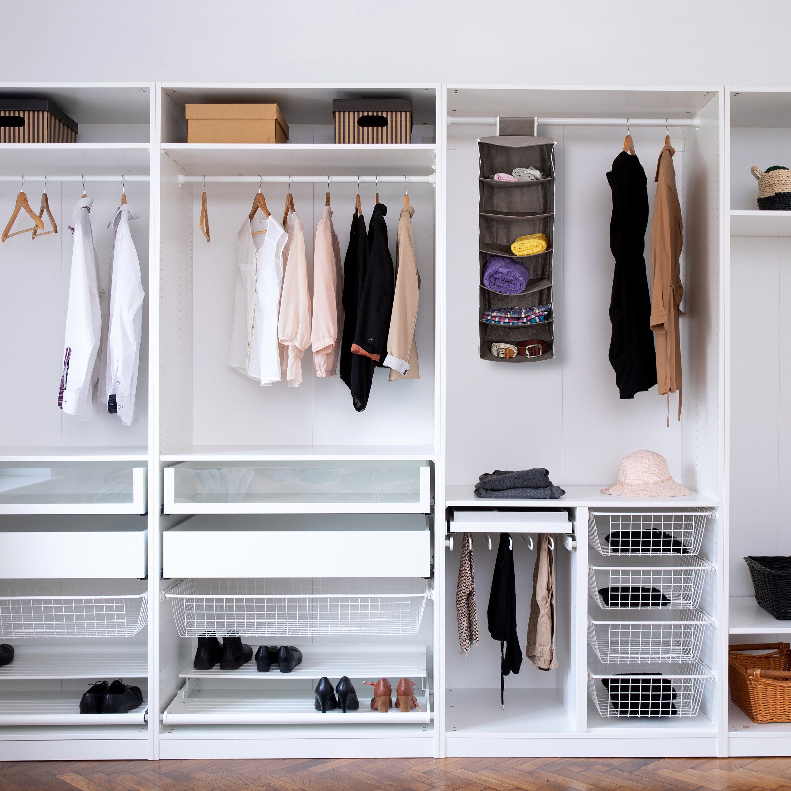 relaxdays Hängeregal Kleiderschrank 6 Fäch günstig online kaufen