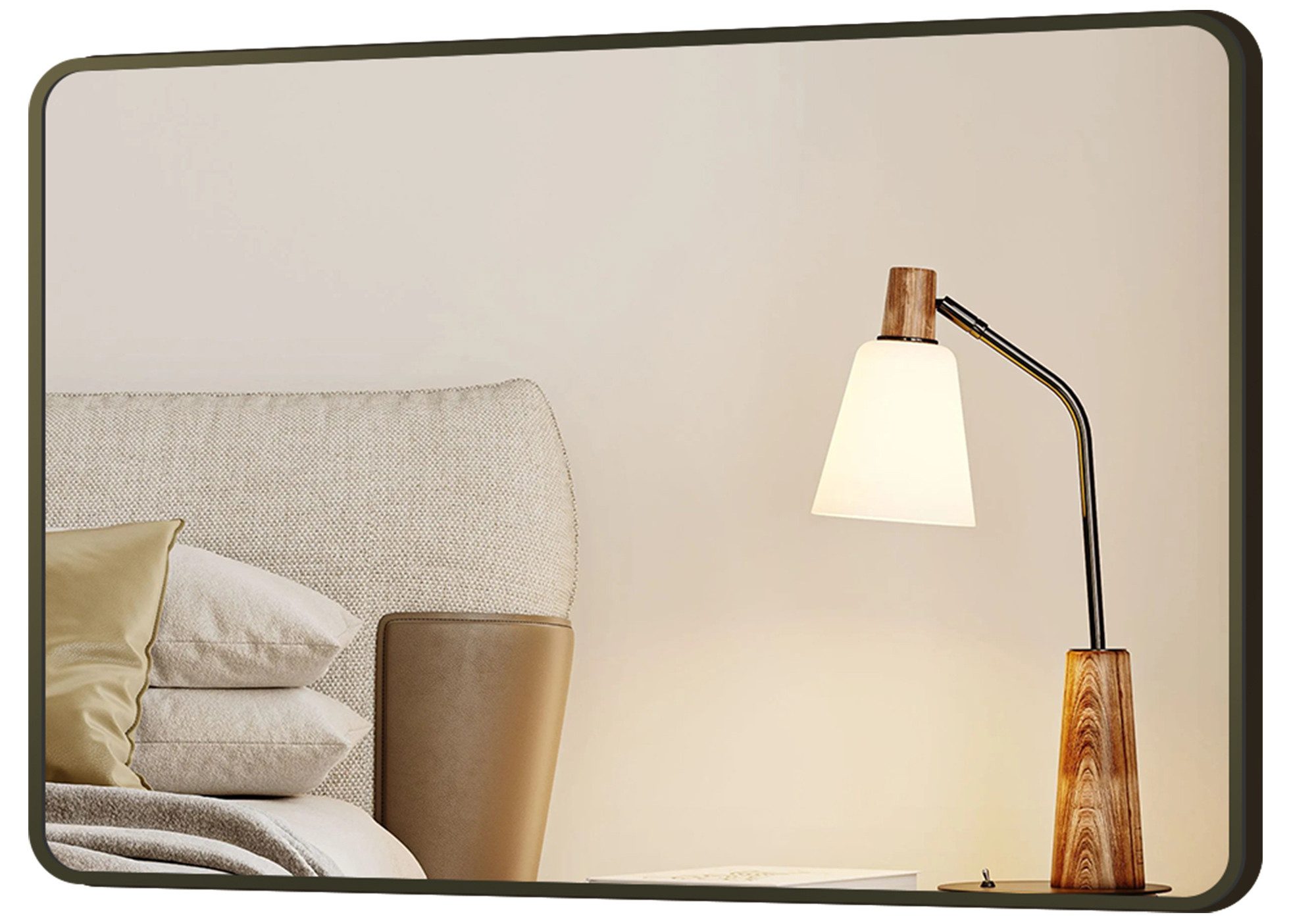 Boromal Spiegel Schwarz 100x60 80x60 Metall günstig online kaufen