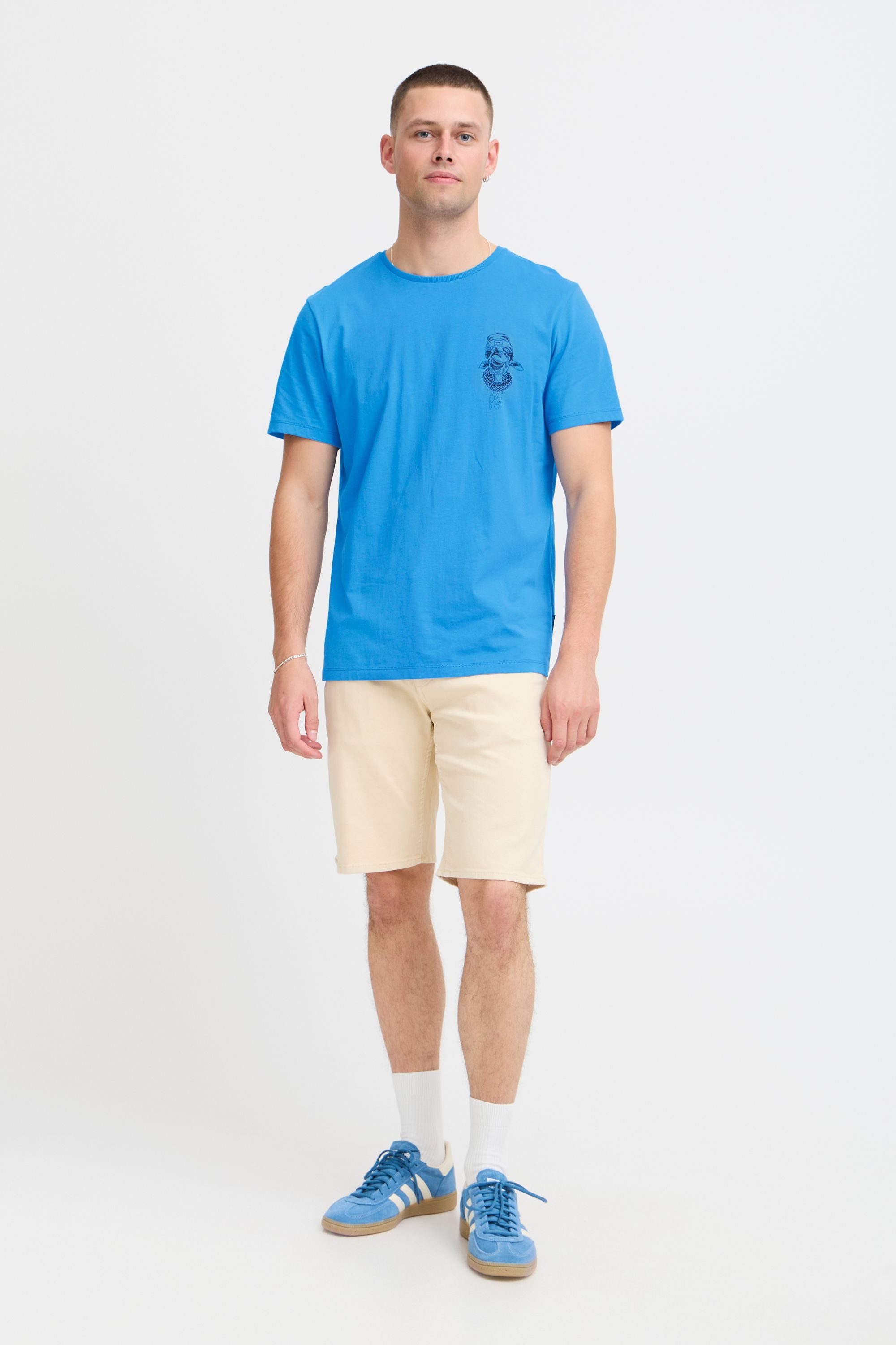Blend Rundhalsshirt BHJackson (1-tlg) Lässiges T-Shirt mit Backprint