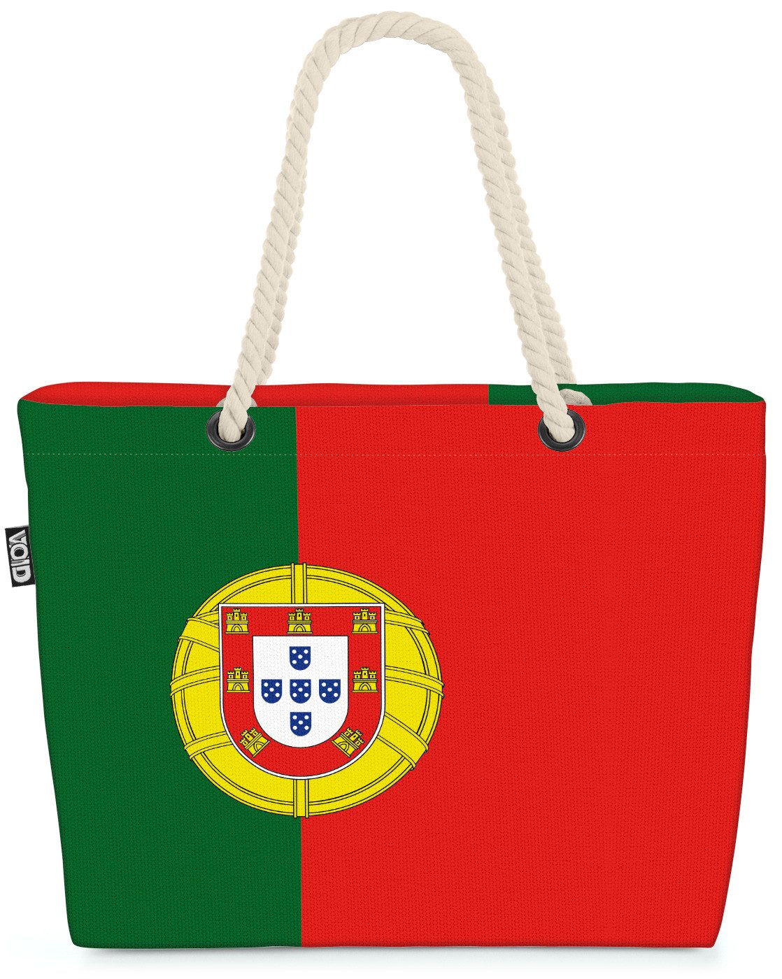 VOID Strandtasche (1-tlg), Portugal Flagge EM WM Länderflagge