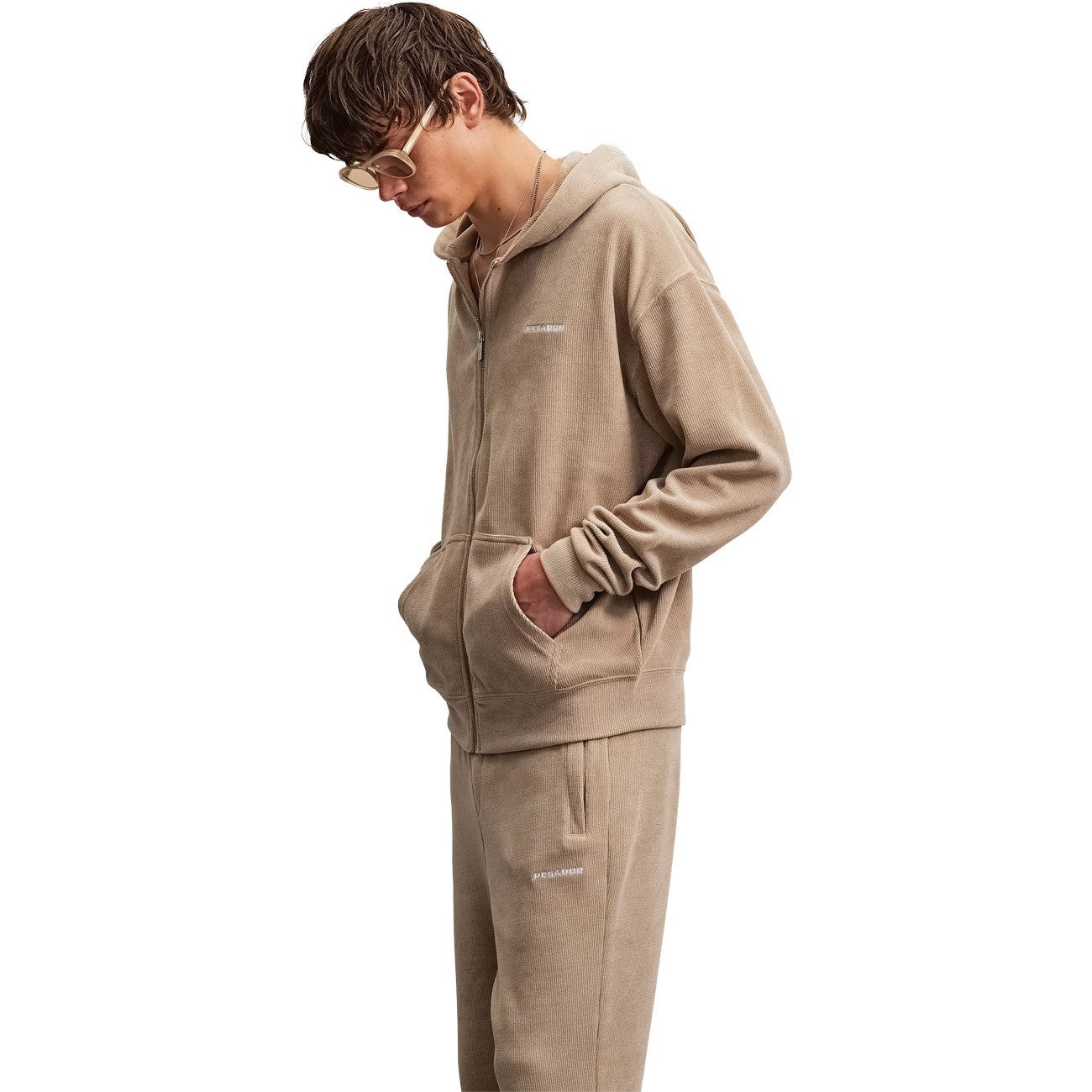 PEGADOR Hoodie Mezzano Oversized Soft Rib Jacket Mezzano Oversized Soft Rib Jacket