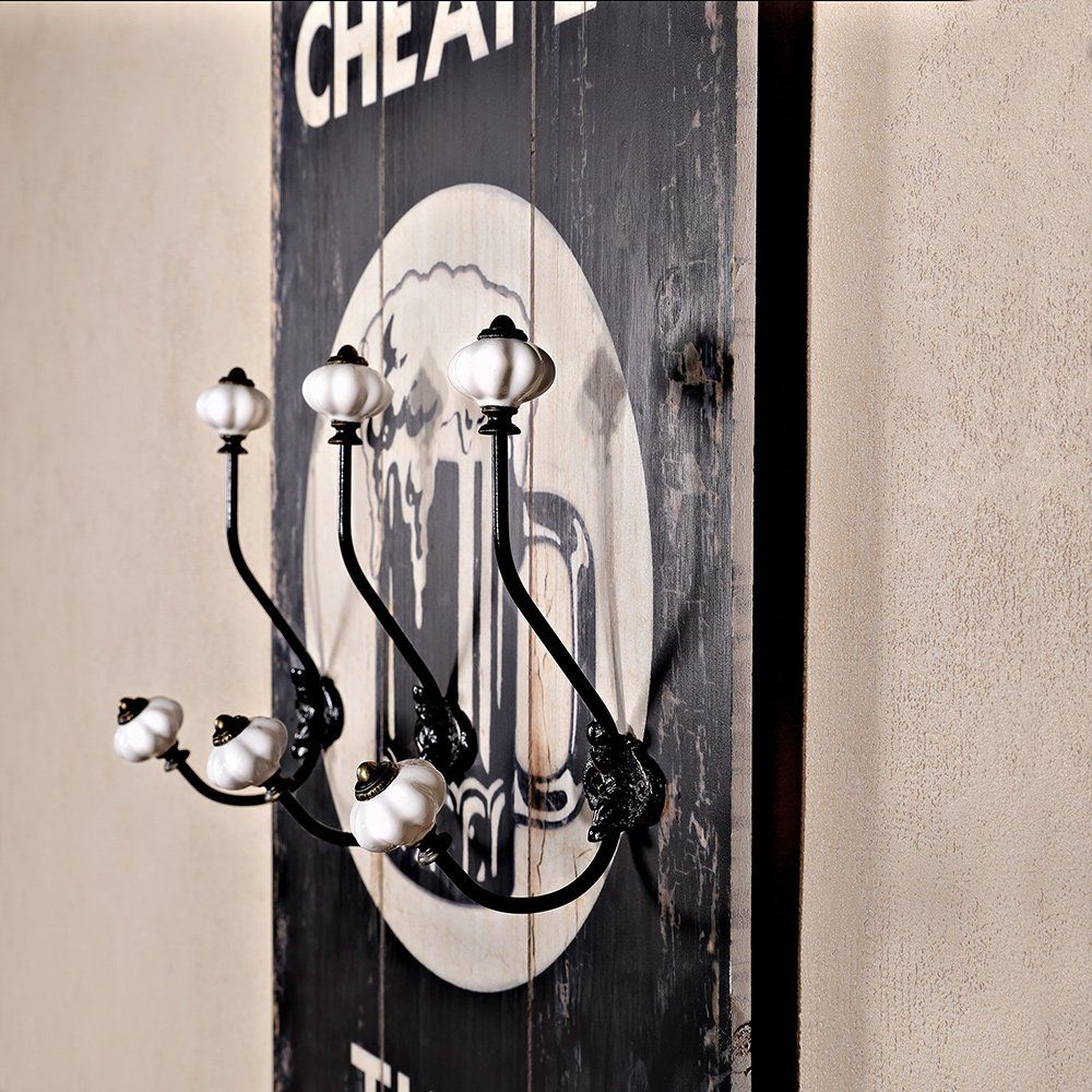 Mucola Wandgarderobe Wandgarderobe Garderobenpaneel Garderobe Wandpaneel Flurgarderobe (Stück, Wandgarderobe), Unkomplizierte Befestigung an der Wand