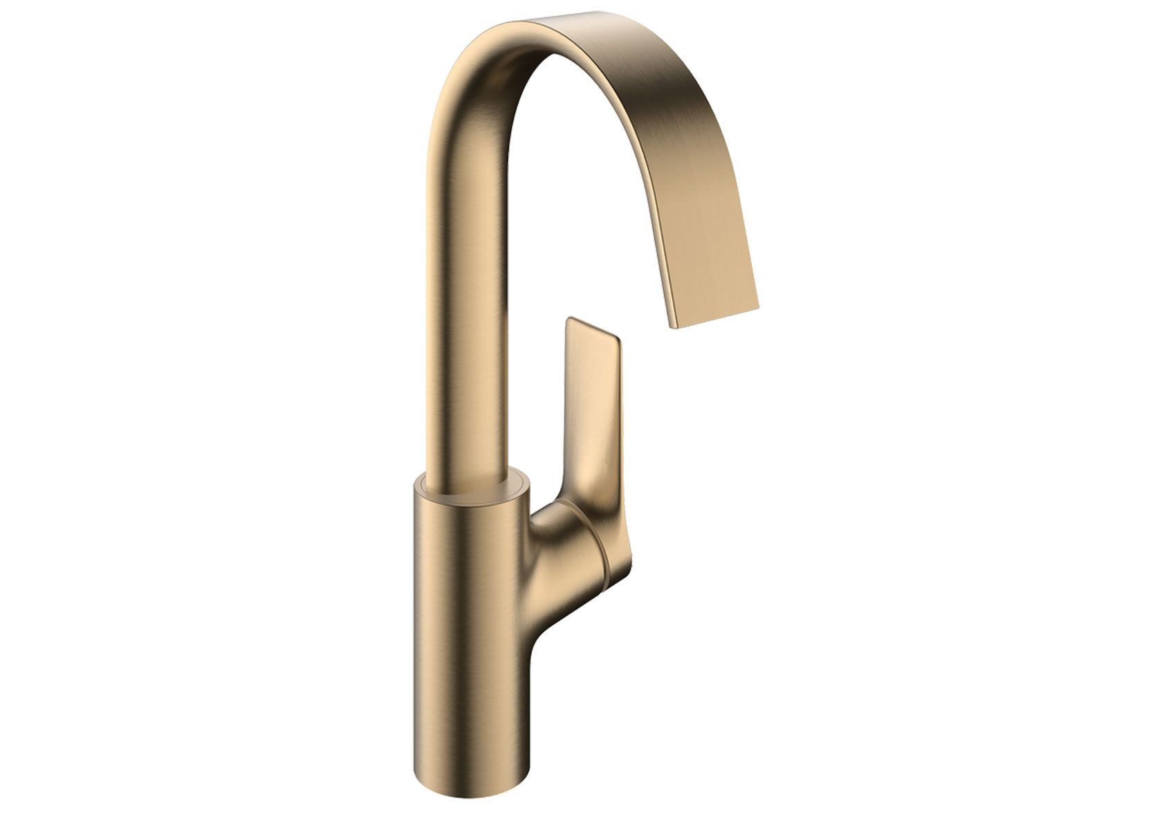 hansgrohe Waschtischarmatur Vivenis 210 Einhebelmischer mit Zugstangen-Ablaufgarnitur, Bronze (flacher Hebelgriff, Normalstrahl, Keramikmischsystem, DN15, Waschbeckenarmatur) EcoSmart Verbrauch max. 5 l/min, Durchlauferhitzer geeignet