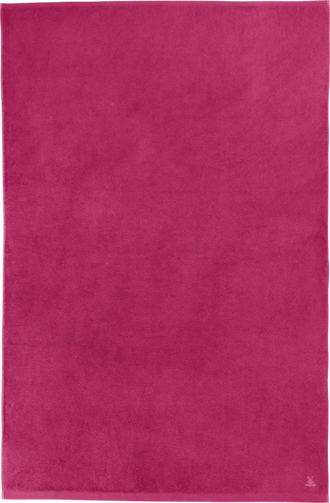 Erwin Müller Badetuch Badetuch "Heidenheim", Frottier (1-St), Walk-Frottier Uni fuchsia