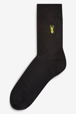 Next Kurzsocken Socken mit Hirsch-Stickerei im 8er-Pack (8-Paar)