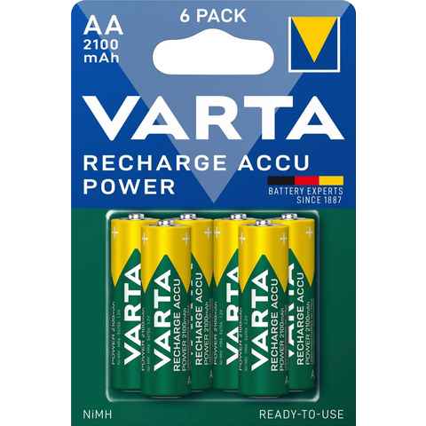 VARTA Recharge Accu Recycled AA 2100 mAh Akkupacks Mignon AA 2100 mAh (6 St)