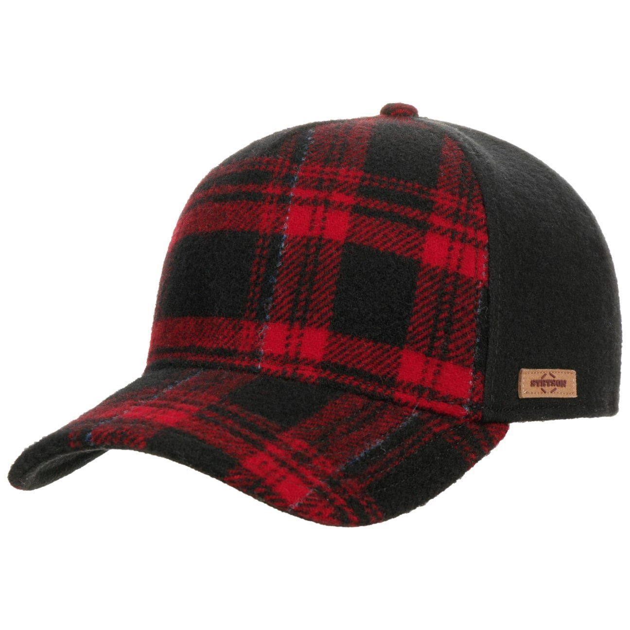 Stetson Baseball Cap (1-St) Basecap Snapback schwarz-rot