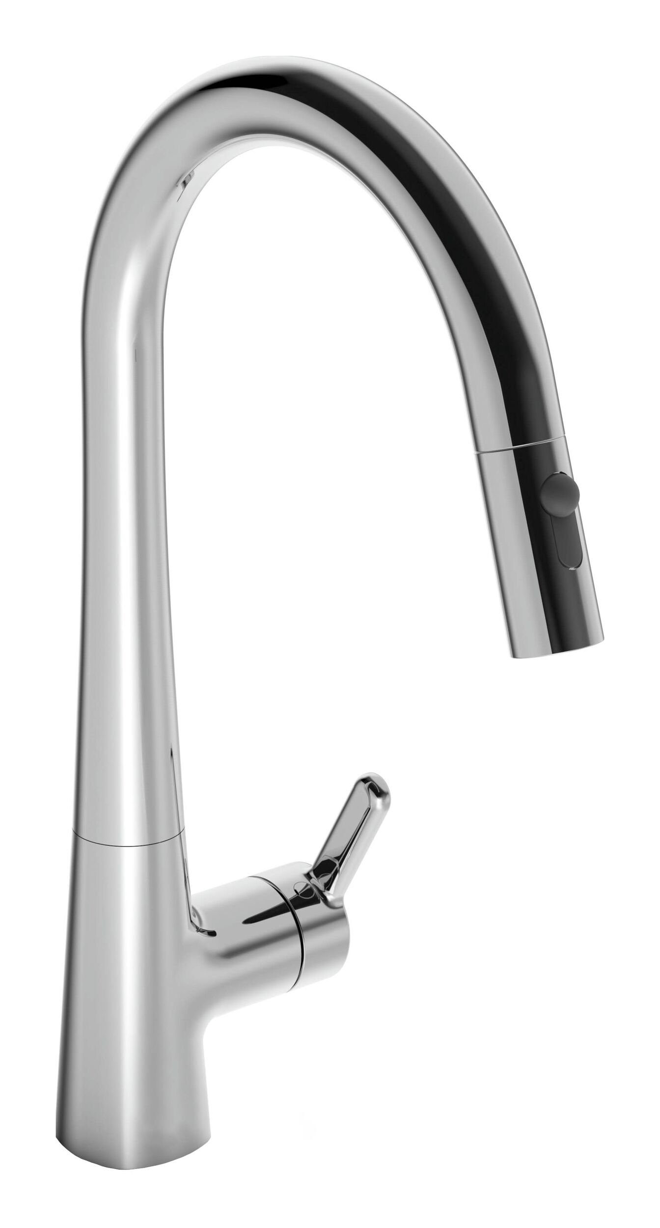 HANSA Küchenarmatur Hansadesigno Style Einhand-Einlochbatterie Geschirrbrause herausziehbar Ausladung 200 mm